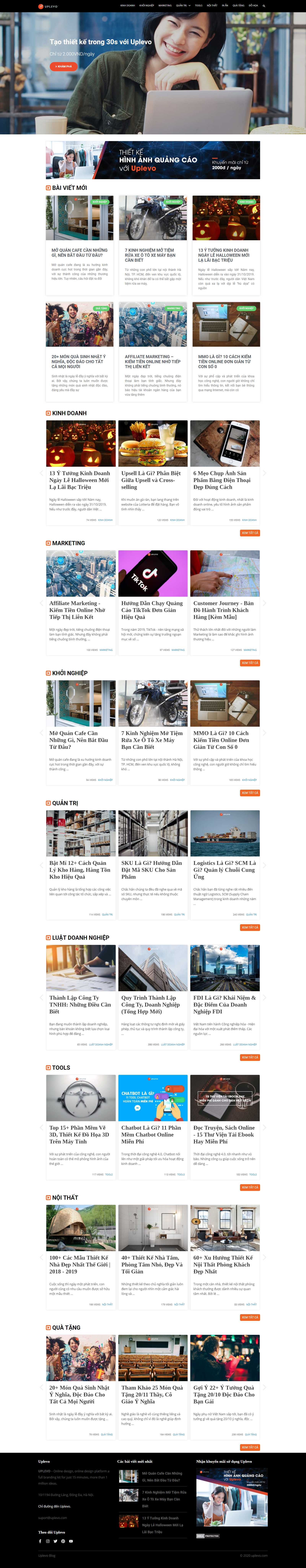 Thiết kế Web Quảng Ninh - www.uplevo.com
