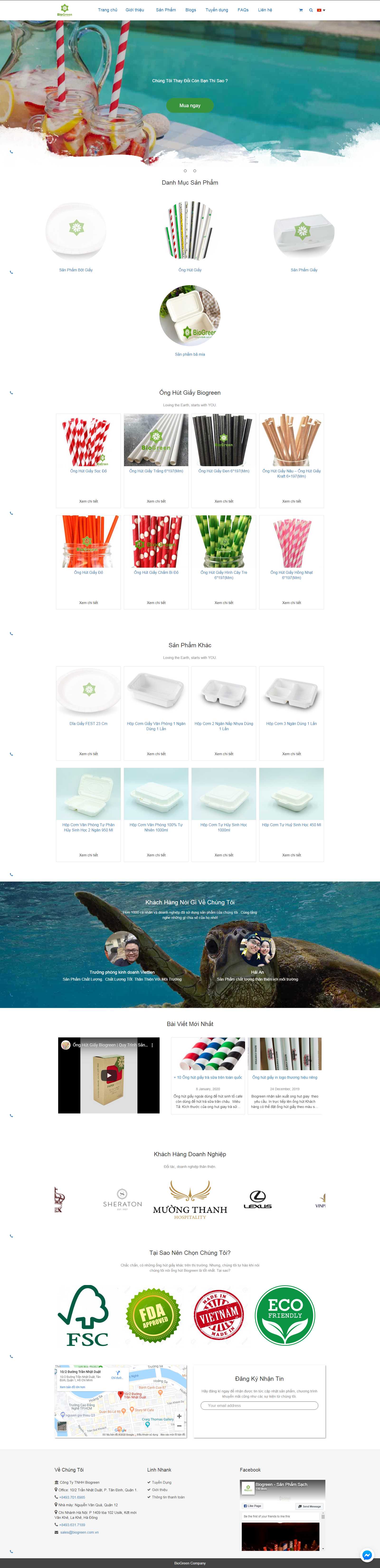 Thiết kế Web Tuyên Quang - biogreen.com.vn