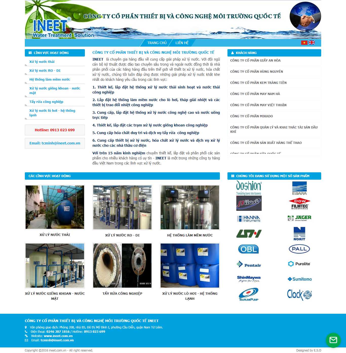 Thiết kế Web giới thiệu doanh nghiệp - ineet.com.vn