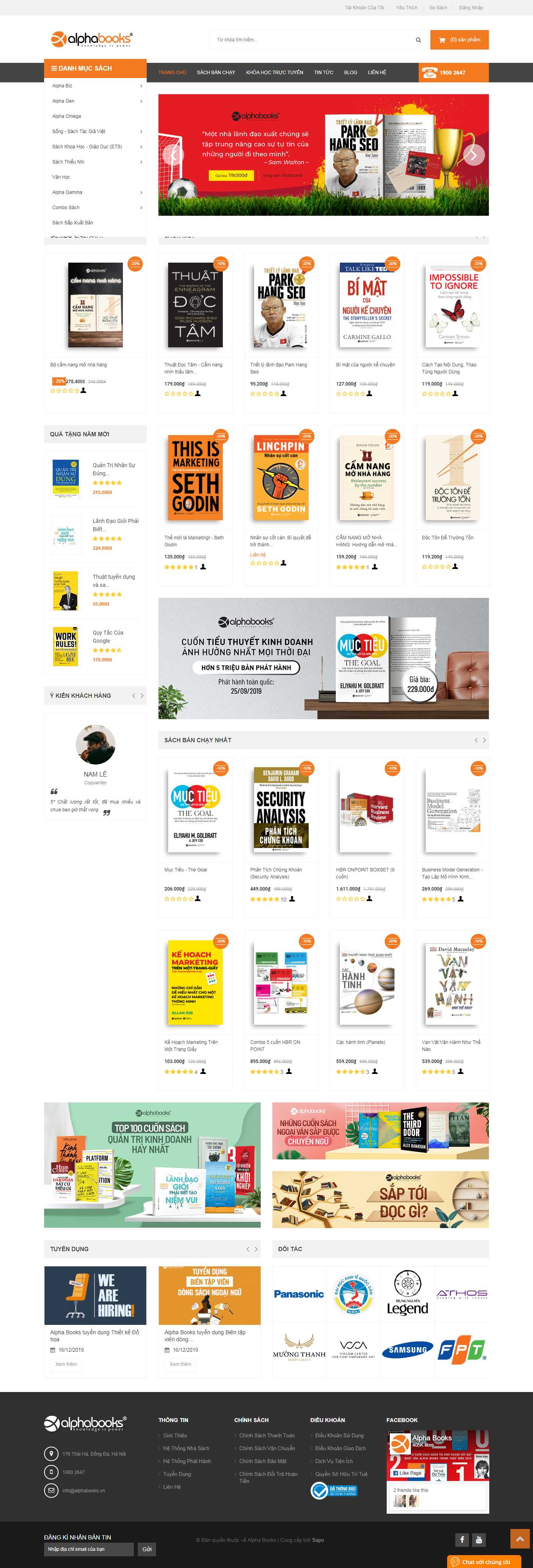 Thiết kế Web bán sách trực tuyến - alphabooks.vn