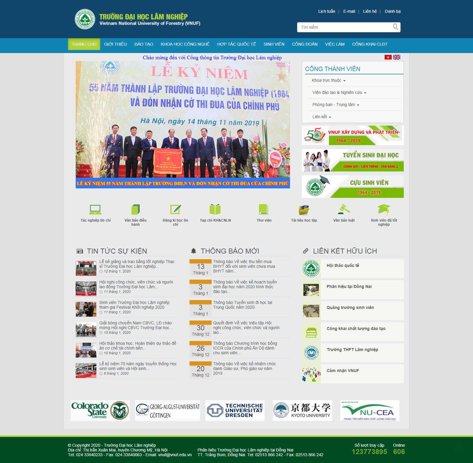 Thiết kế Web Quận 4 - vnuf.edu.vn