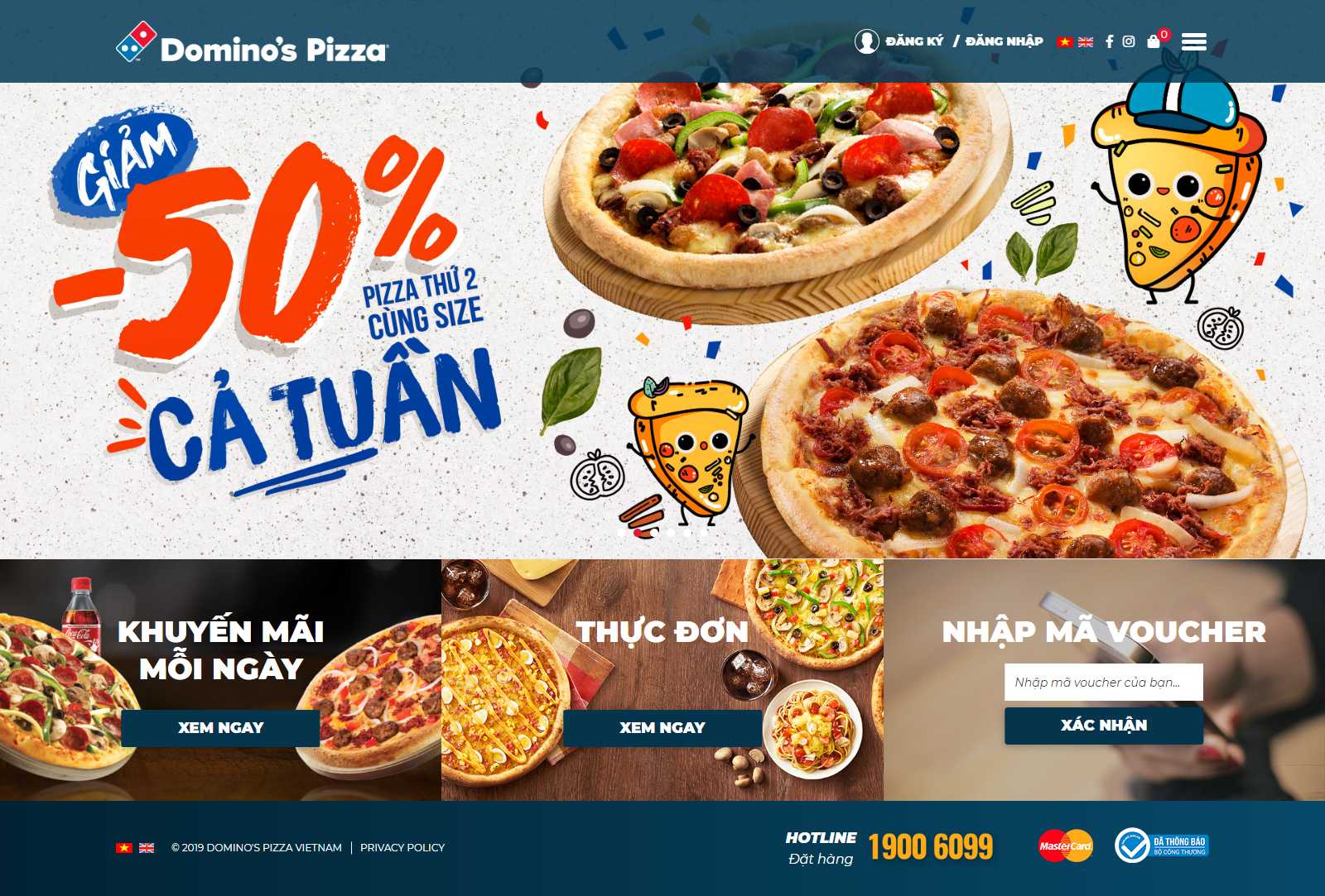 Thiết kế Web Quận 6 - dominos.vn