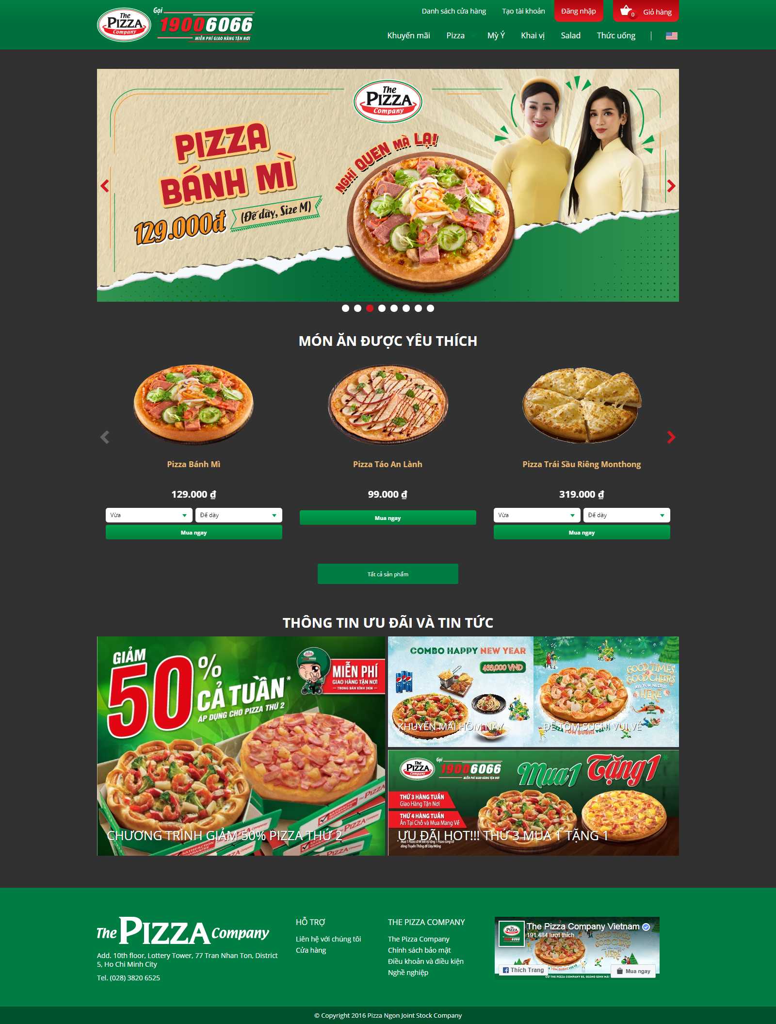 Thiết kế Web Quận 8 - thepizzacompany.vn