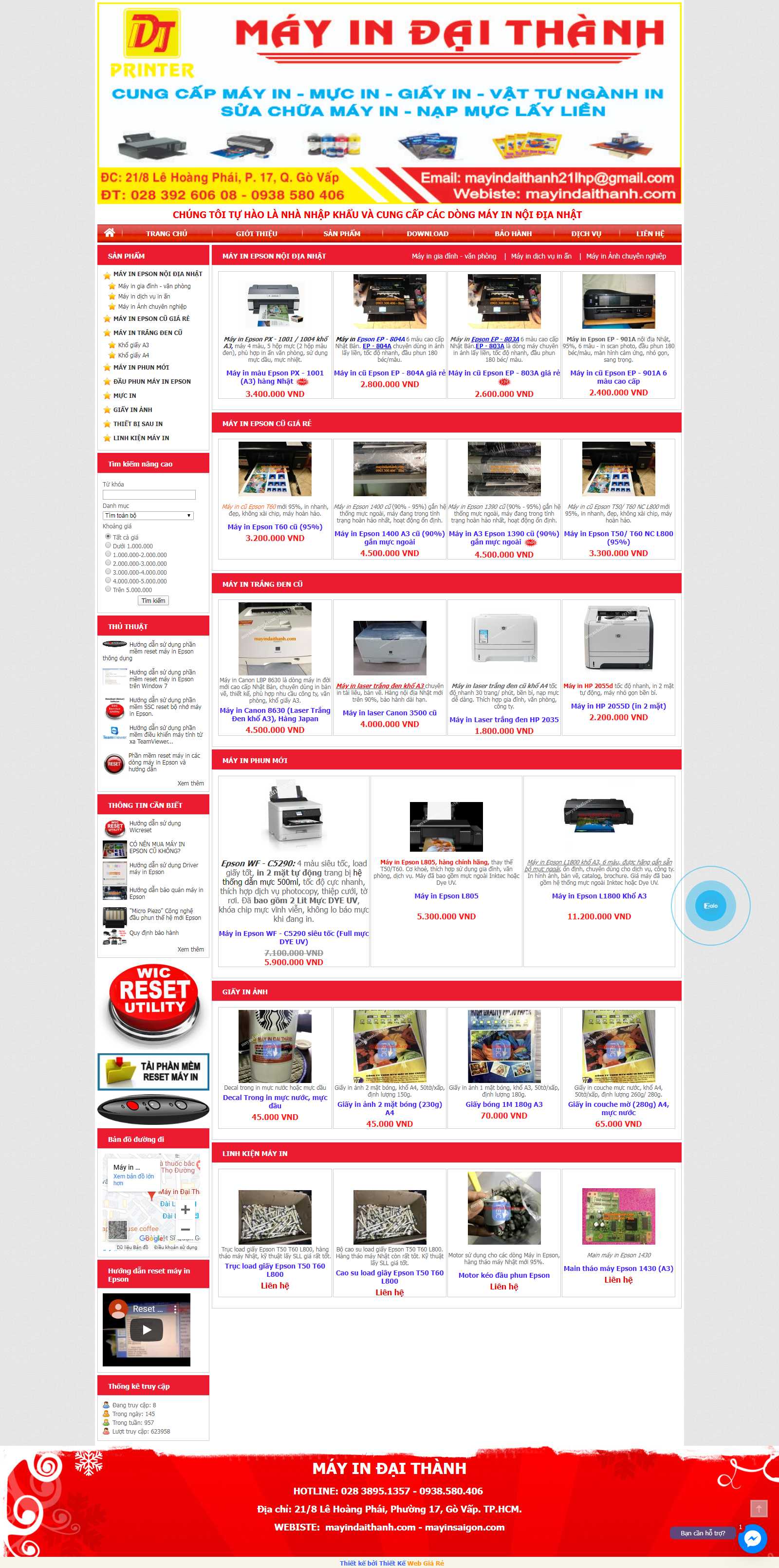 Thiết kế Web Quận 10 - mayindaithanh.com