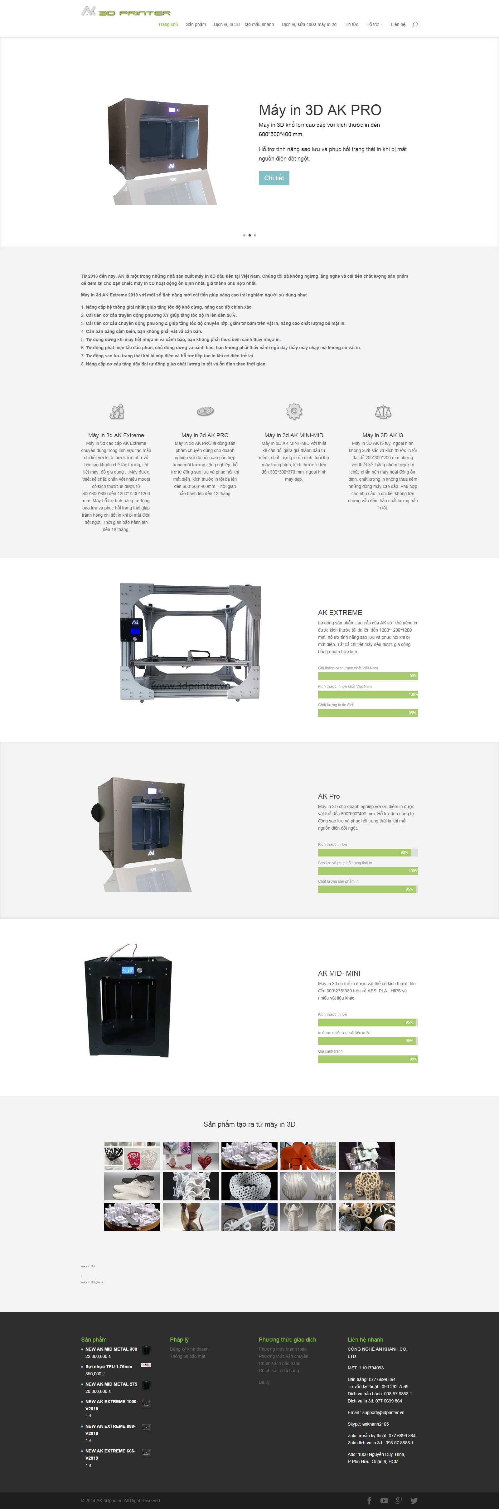 Thiết kế Web quận Bình Tân - www.3dprinter.vn