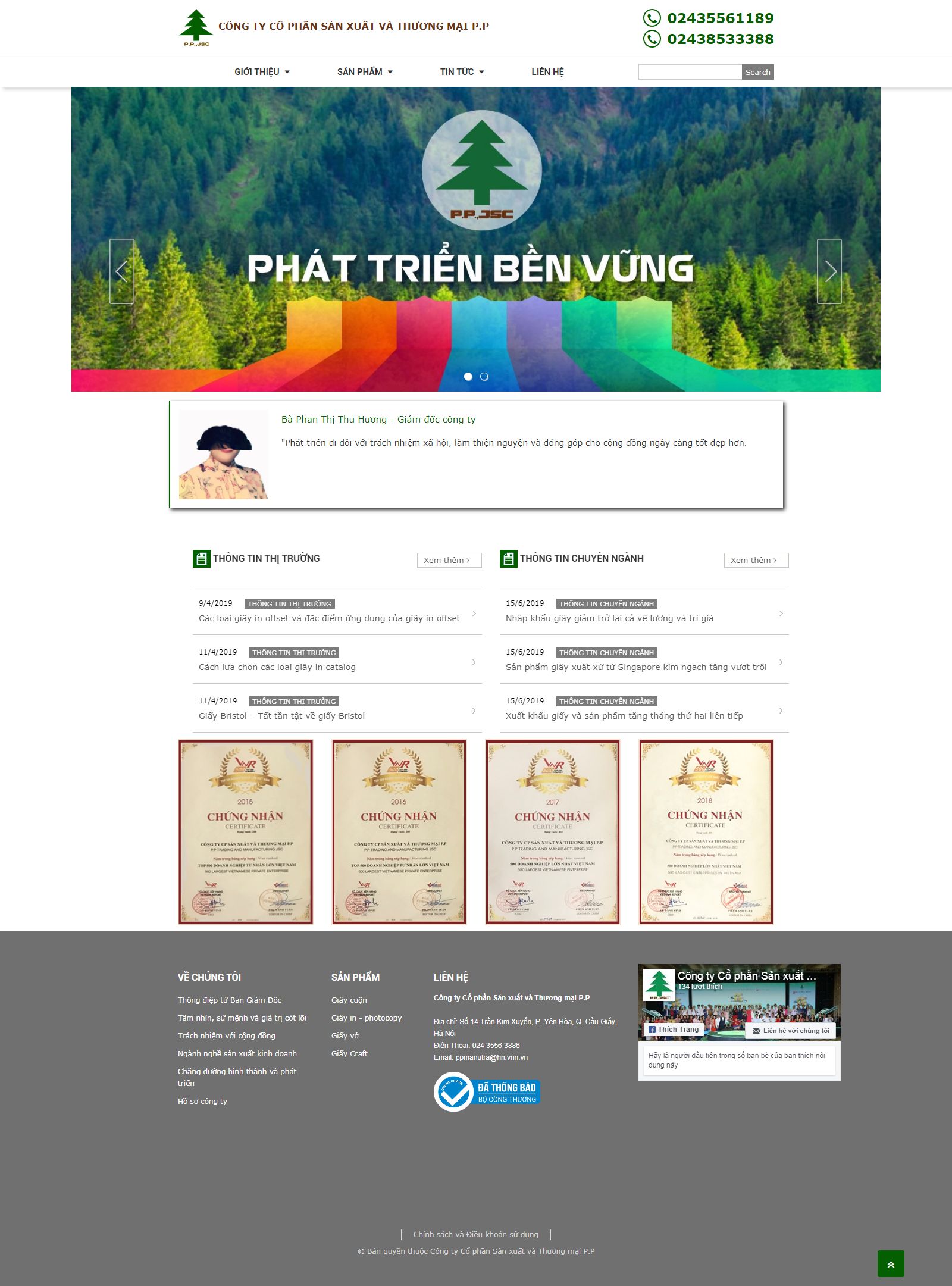 Thiết kế Web quận Bình Tân - www.pppaper.com.vn