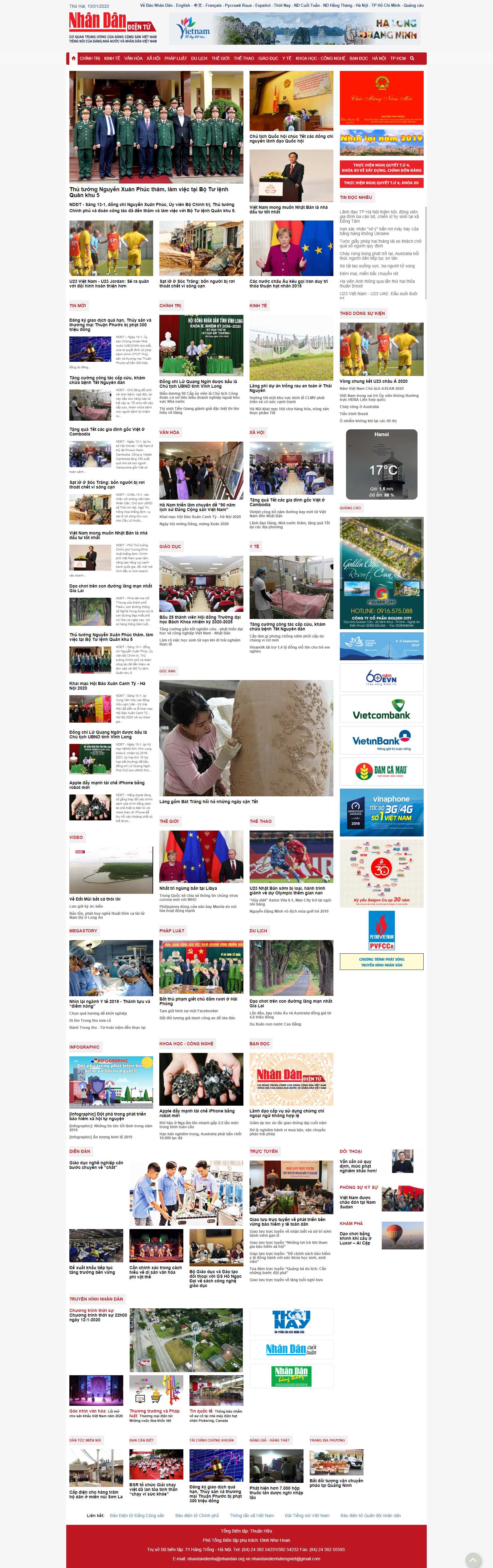 Thiết kế Web quận Bình Thạnh - www.nhandan.com.vn