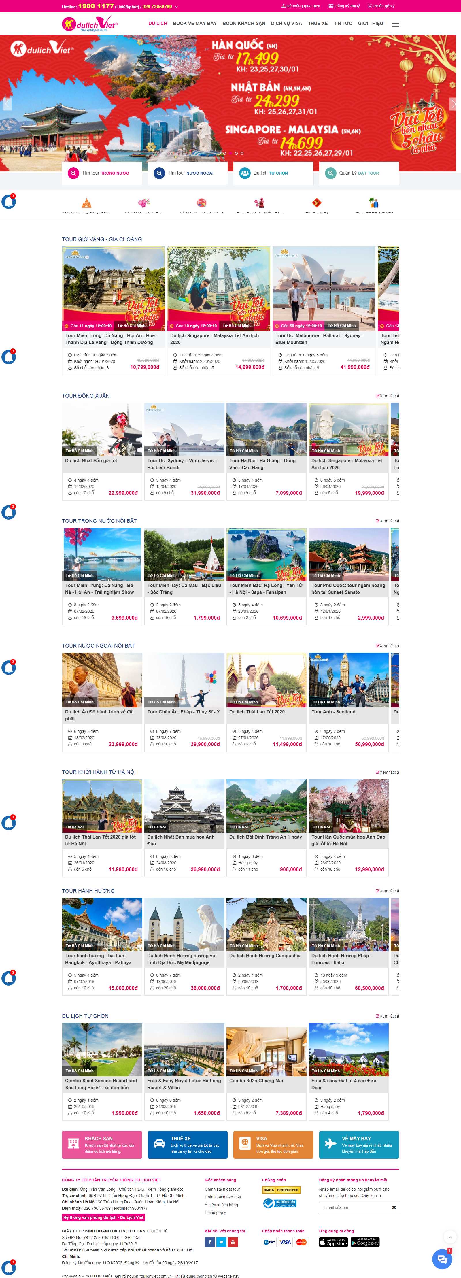 Thiết kế Web huyện Bình Chánh - dulichviet.com.vn