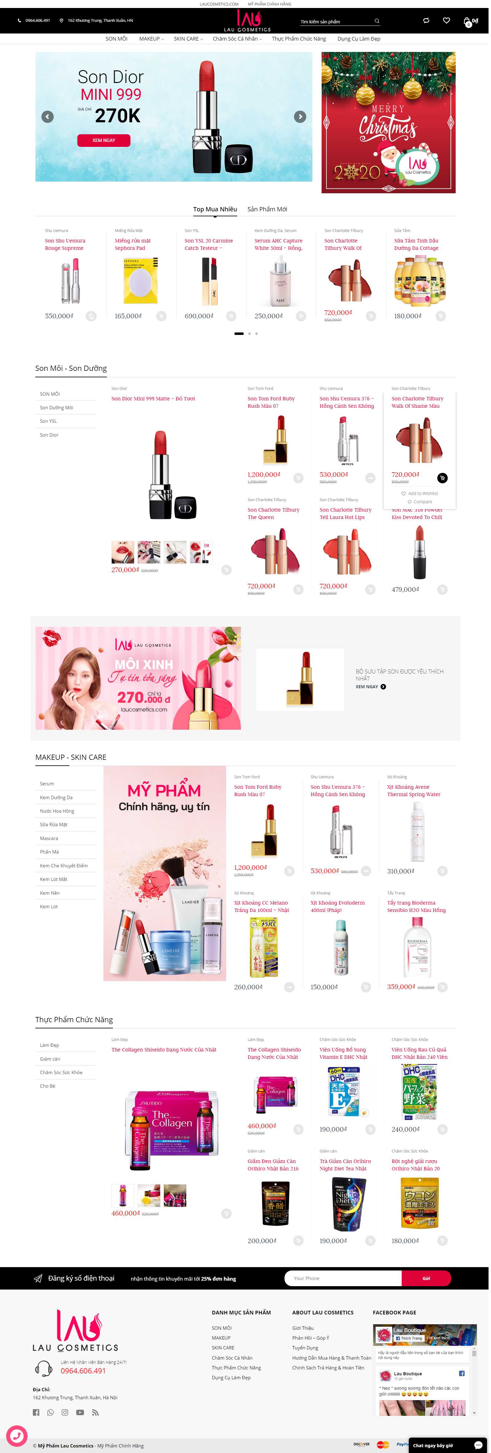 Thiết kế Web huyện Cần Giờ - laucosmetics.com