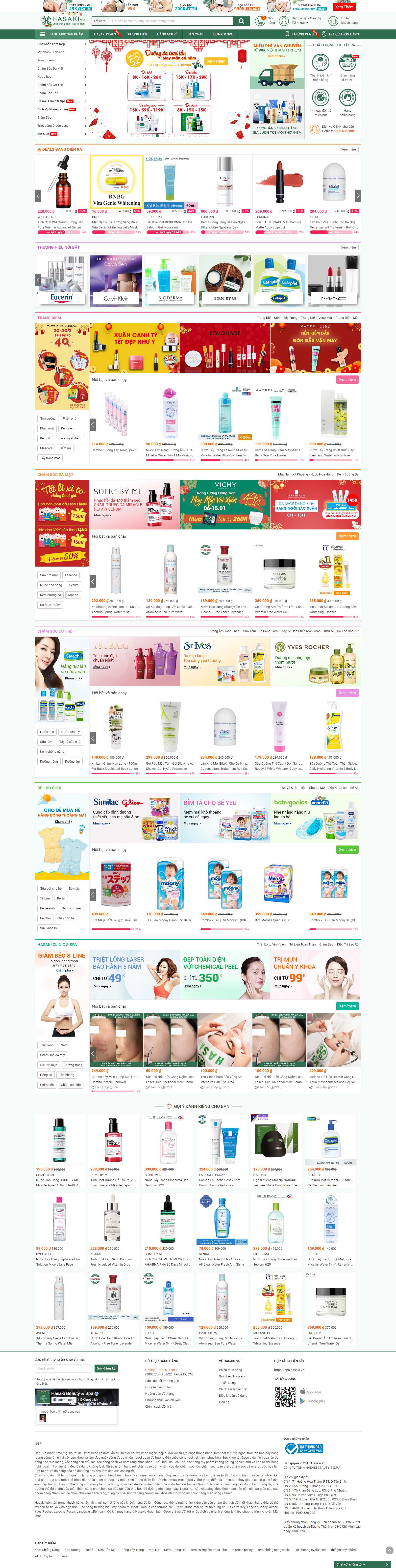 Thiết kế Web huyện Cần Giờ - hasaki.vn