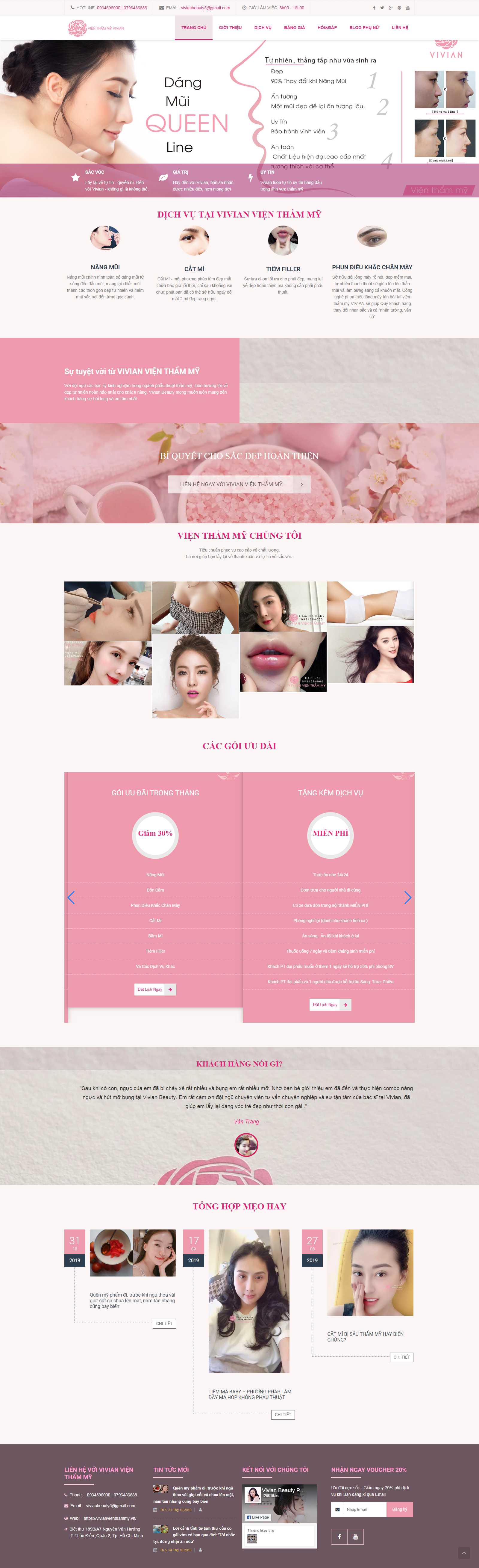 Thiết kế Web huyện Nhà Bè - vivianvienthammy.vn
