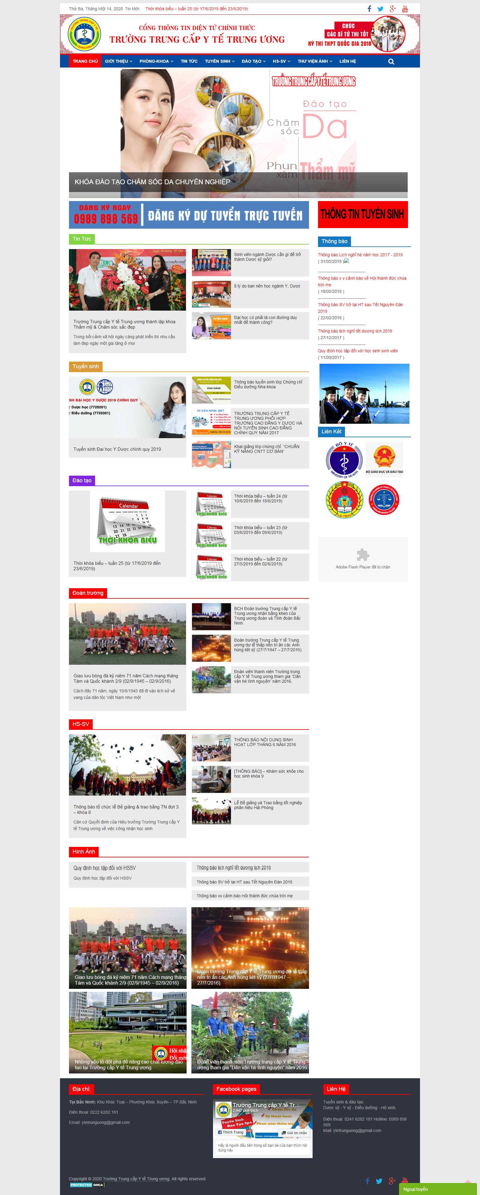 Thiết kế Web y học - ytetrunguong.edu.vn