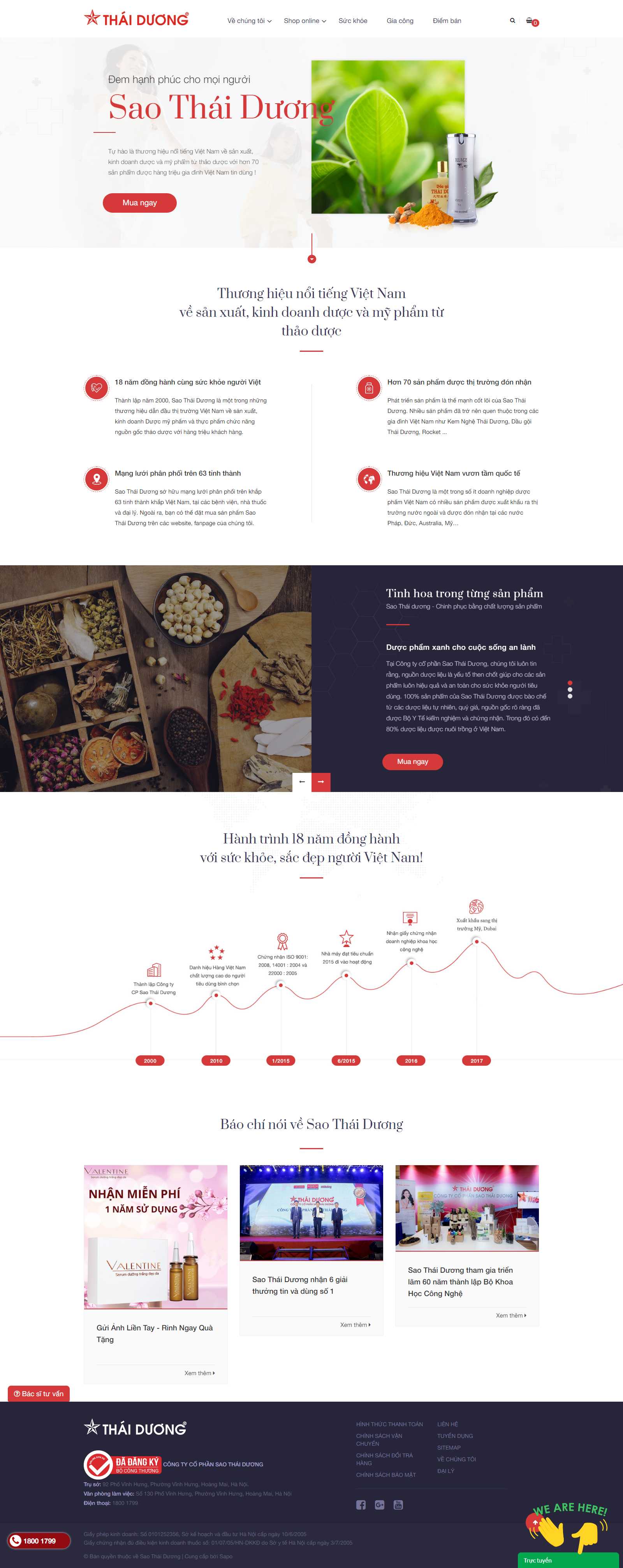 Thiết kế Web dược - saothaiduong.com.vn