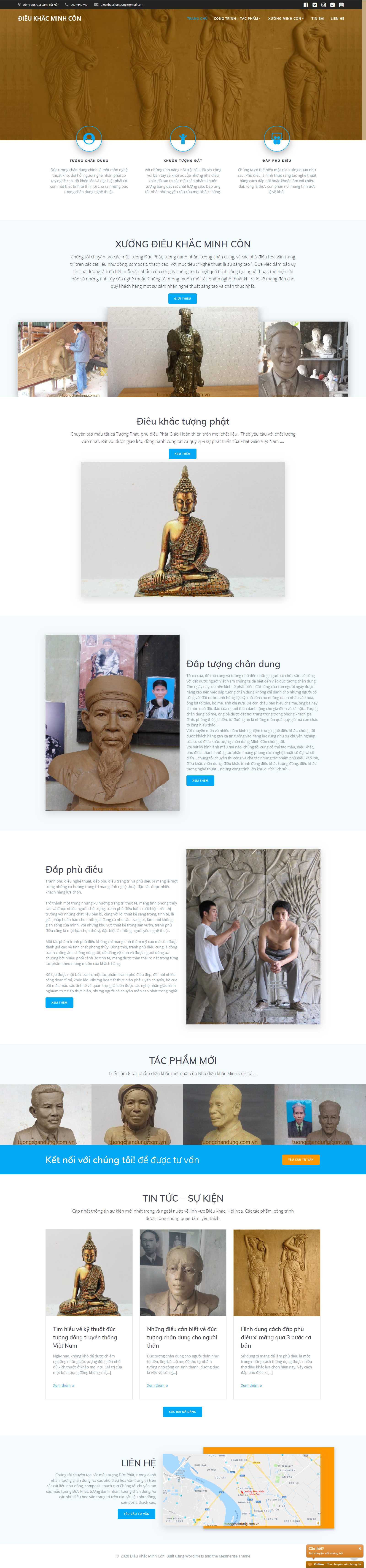 Thiết kế Web vật liệu xây dựng - tuongchandung.com.vn