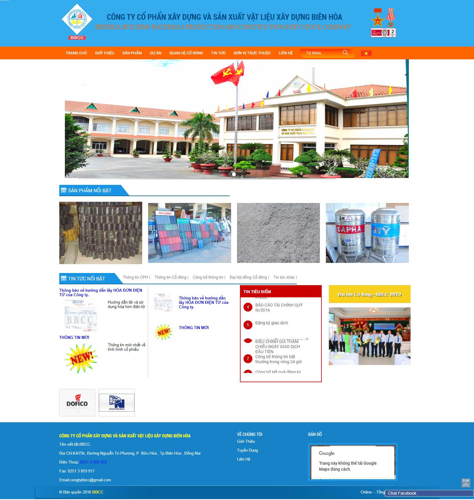 Thiết kế Web vật liệu xây dựng - bbcc.com.vn