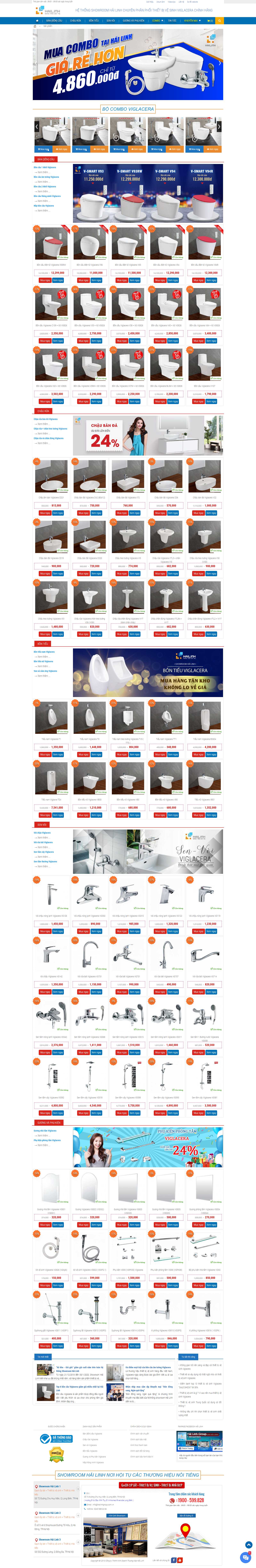Thiết kế Web sen vòi - thietbivesinhviglacera.net