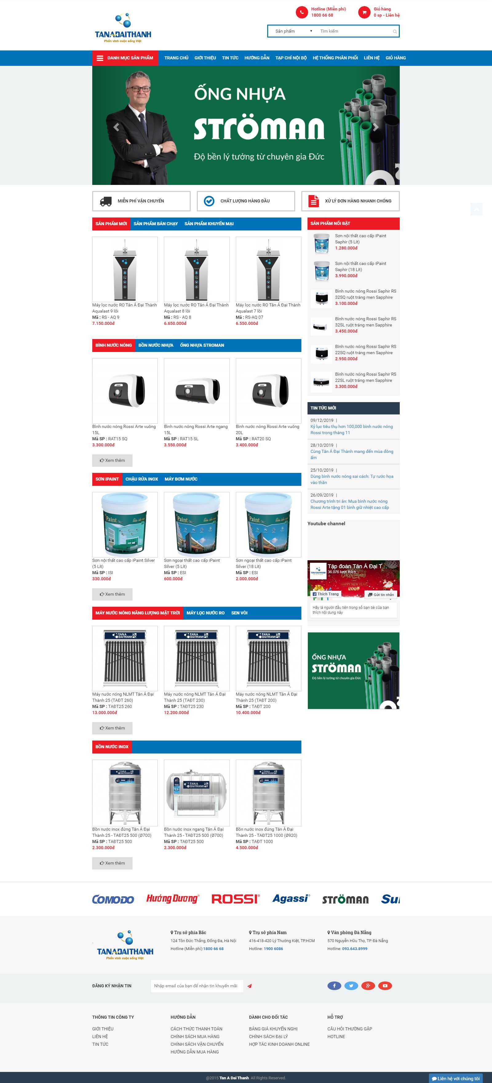Thiết kế Web sen vòi - tanaonline.vn