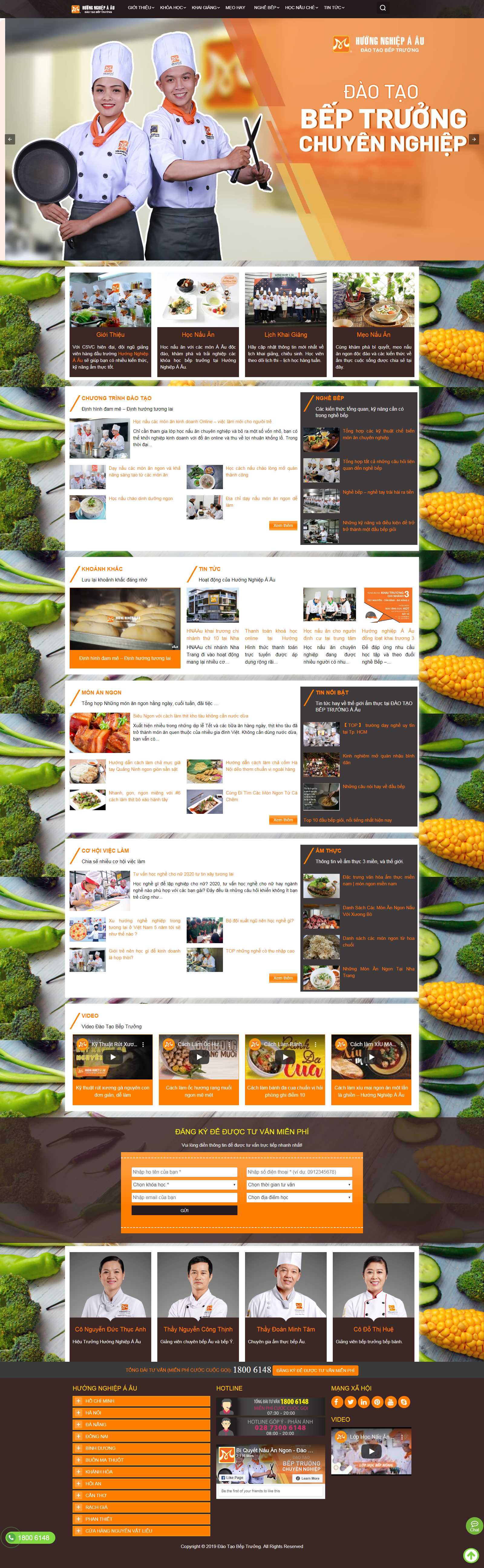 Thiết kế Web số 1 việt nam - daotaobeptruong.vn