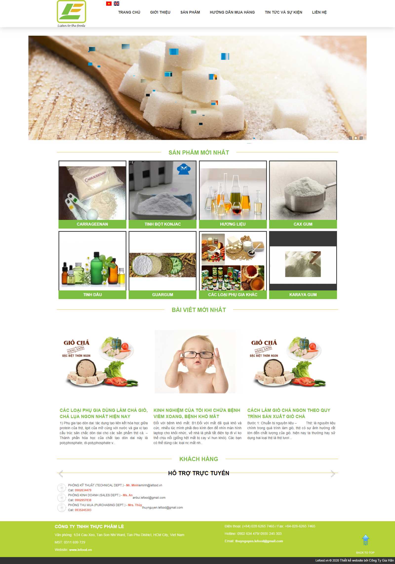 Thiết kế Web số 1 việt nam - lefood.vn