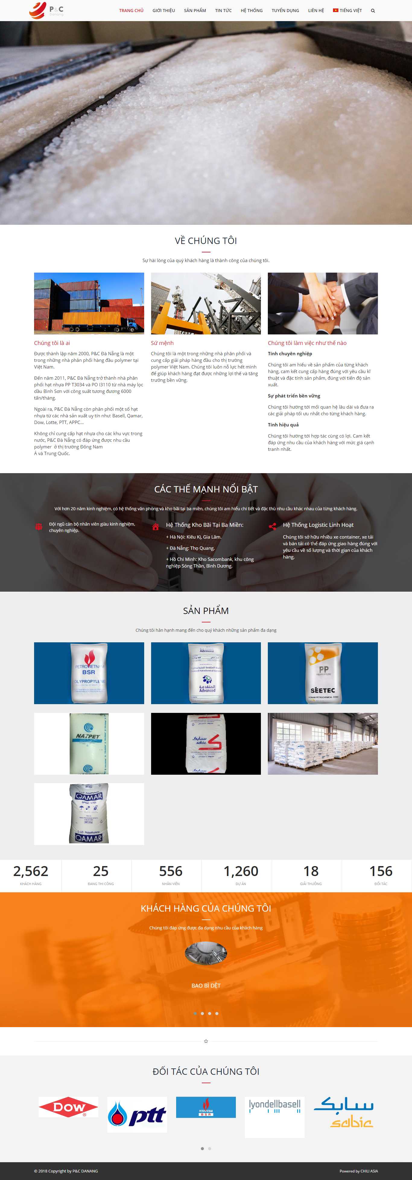 Thiết kế Web công ty nhựa - pcdanang.com