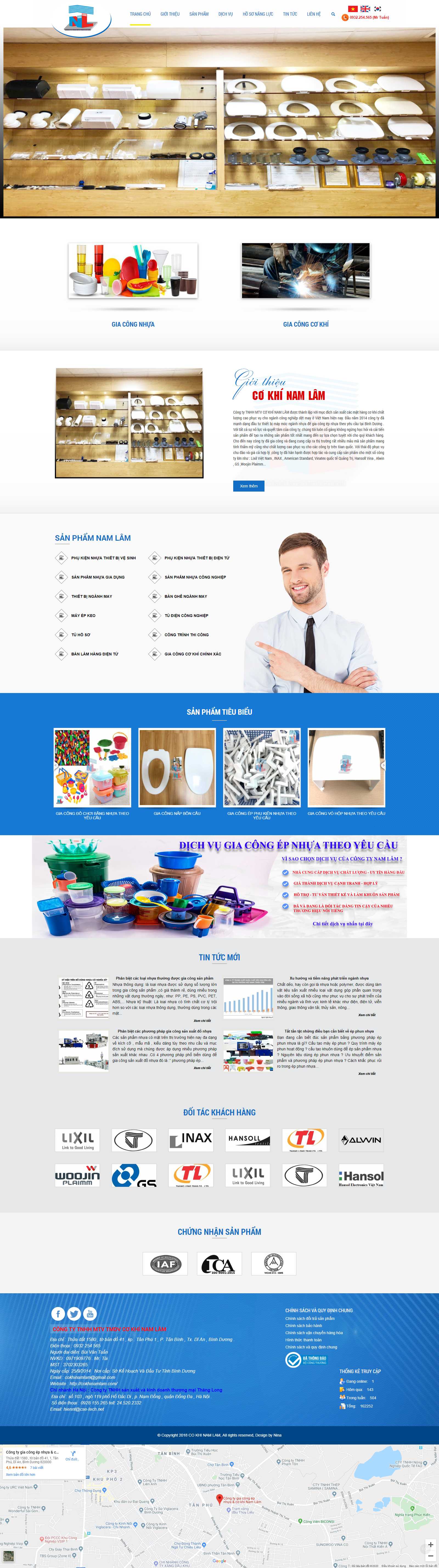 Thiết kế Web trọn gói - cokhinamlam.com