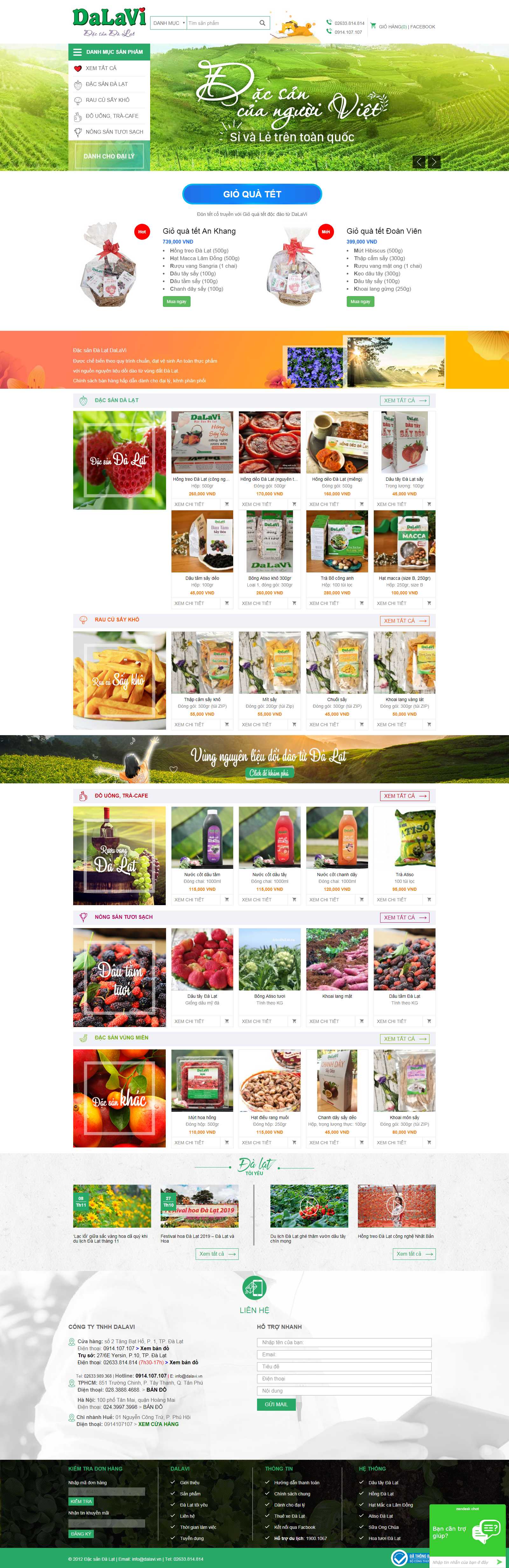 Thiết kế Web rao thuê - dacsandalat.com.vn