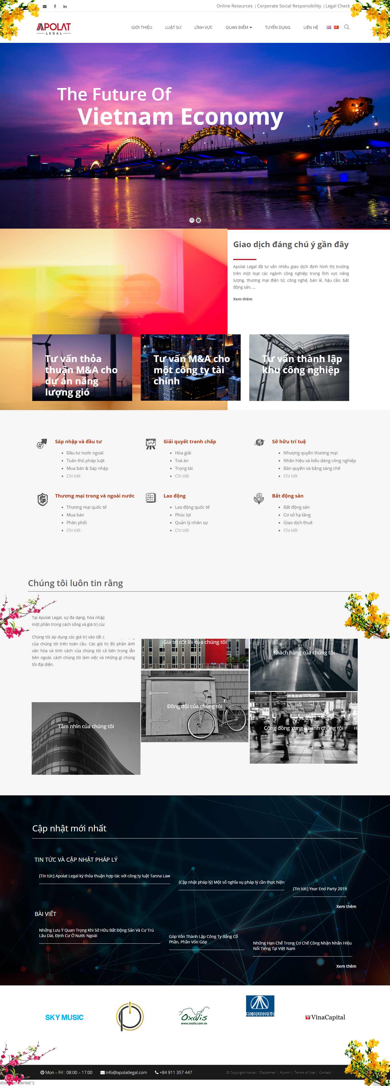 Thiết kế Web công ty luật - apolatlegal.com