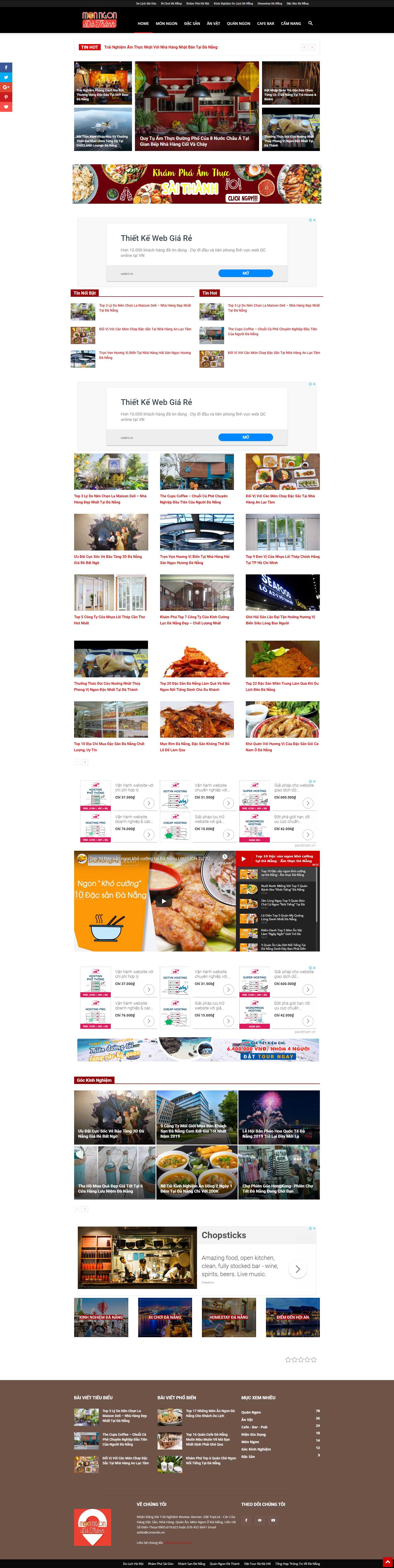 Thiết kế Web vinaweb - monngondathanh.com