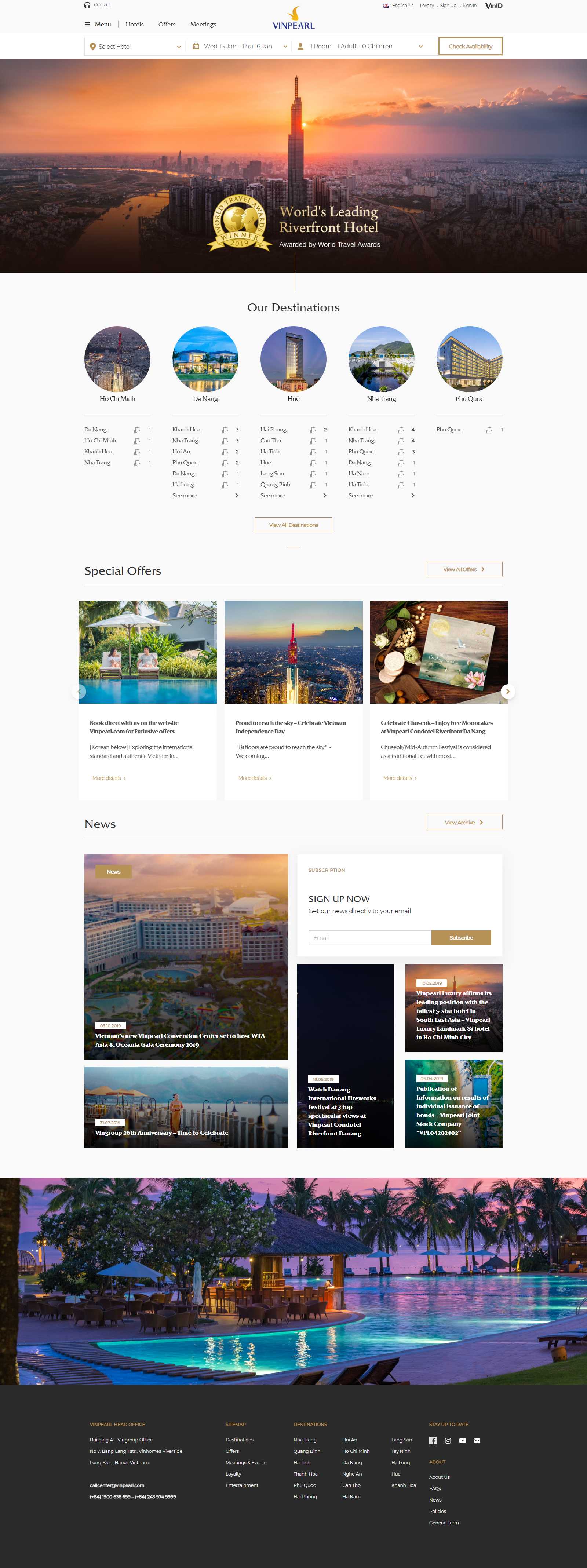 Thiết kế Web vinaweb - www.vinpearl.com