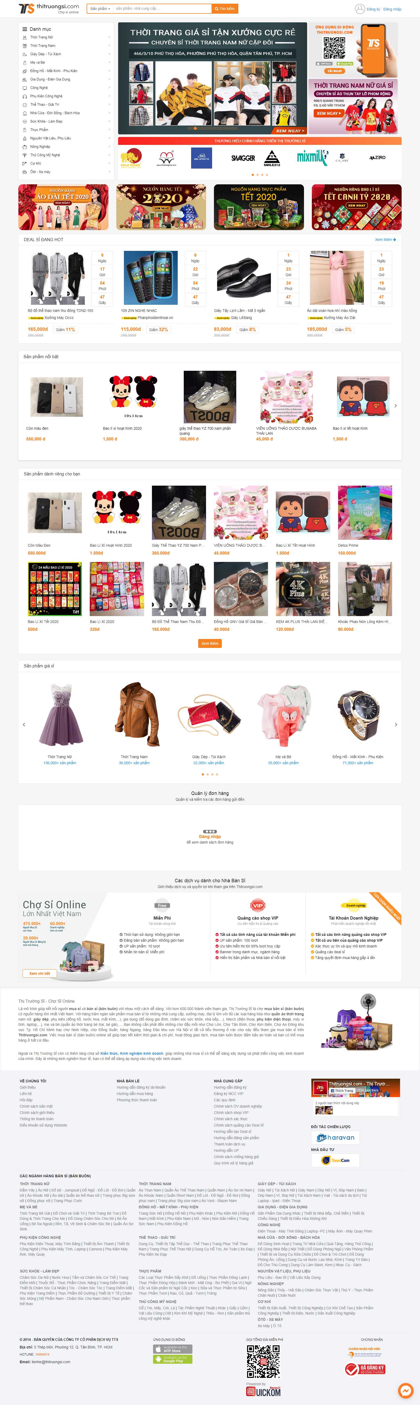 Thiết kế Web code thuần - thitruongsi.com