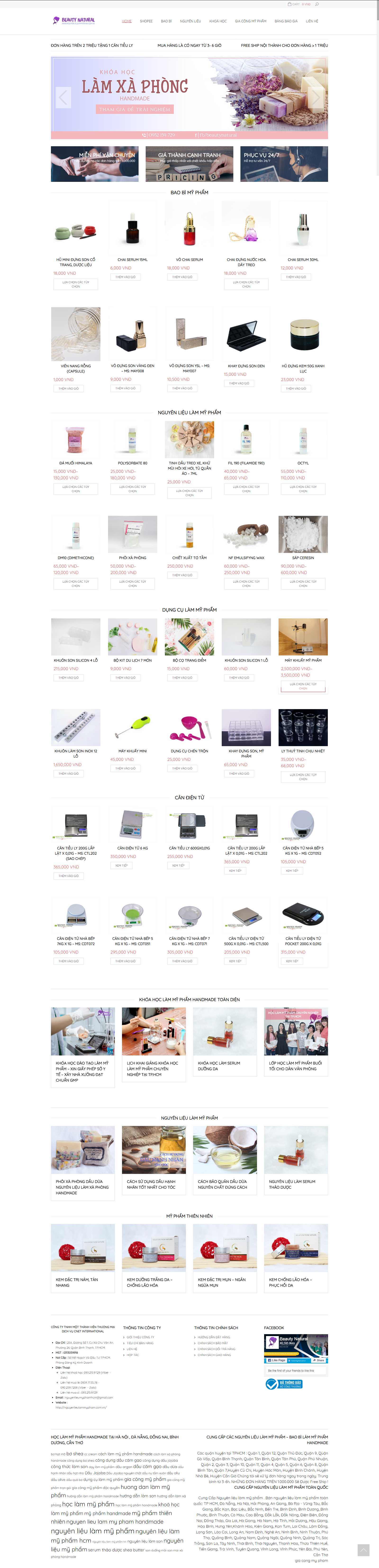 Thiết kế Web Zend - nguyenlieulammypham.com.vn