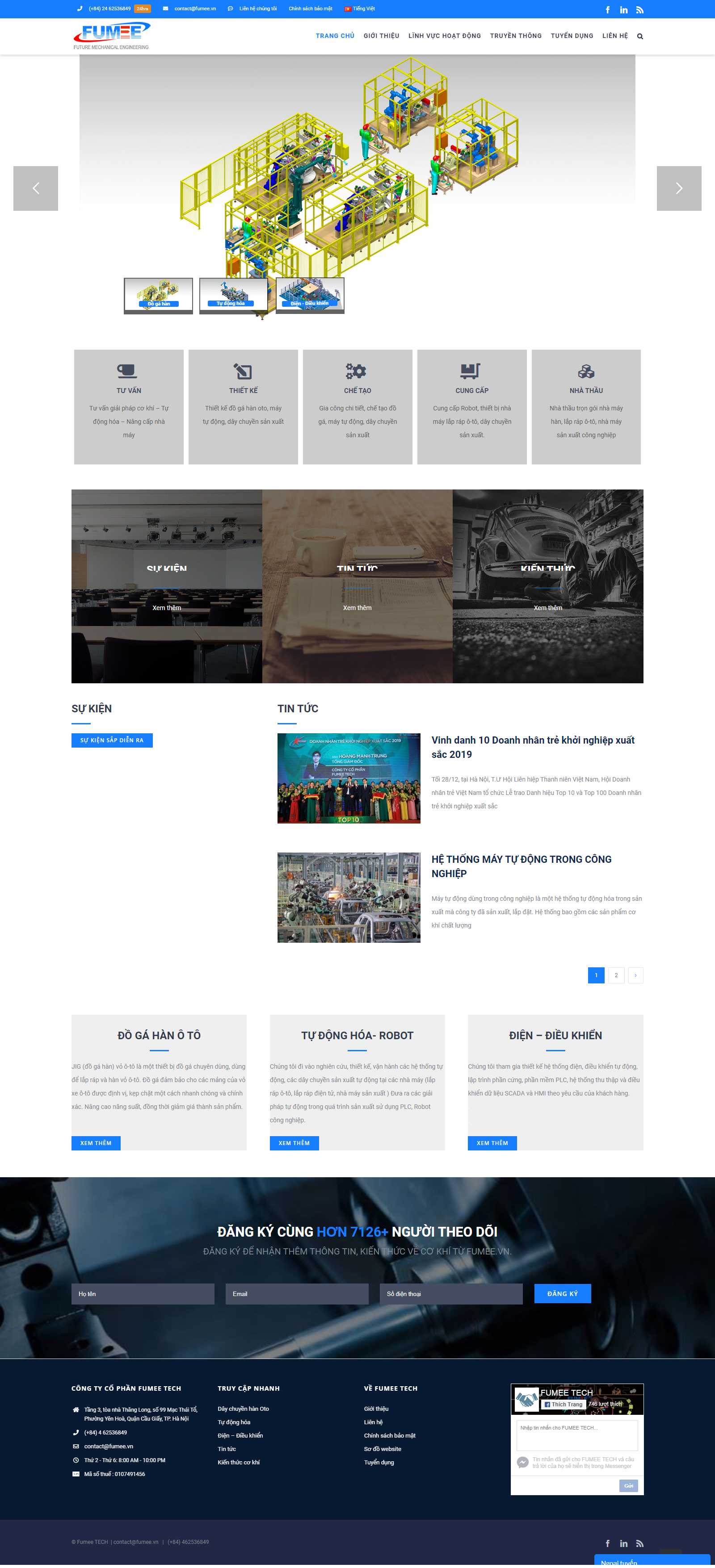 Thiết kế Web tech5s - fumee.vn