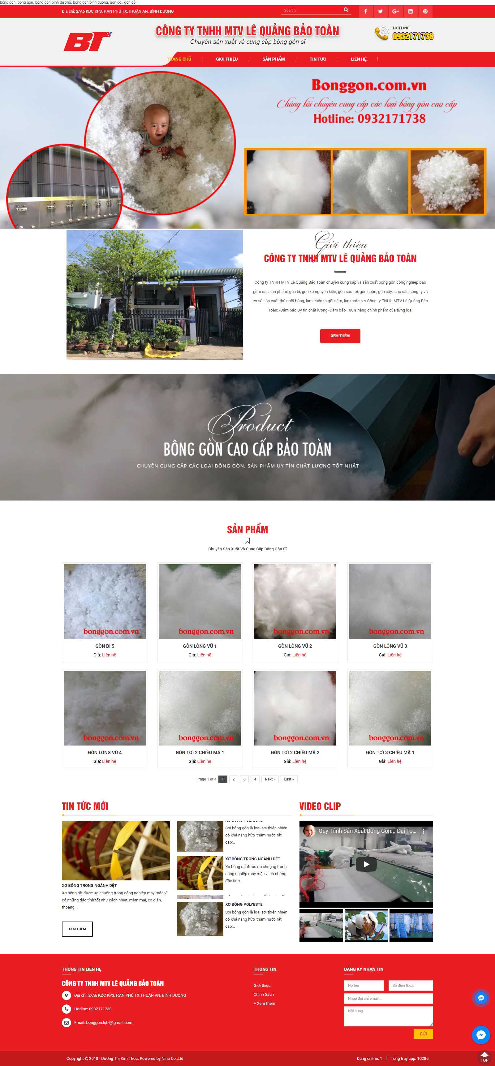 Thiết kế Web tech5s - bonggon.com.vn