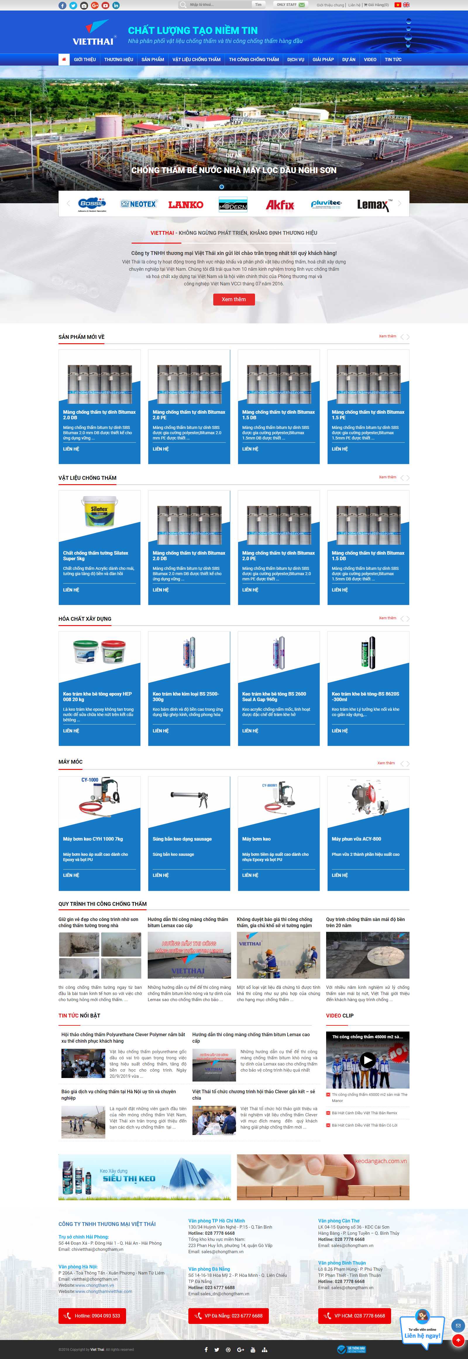 Thiết kế Web bán lẻ - chongthamvietthai.com