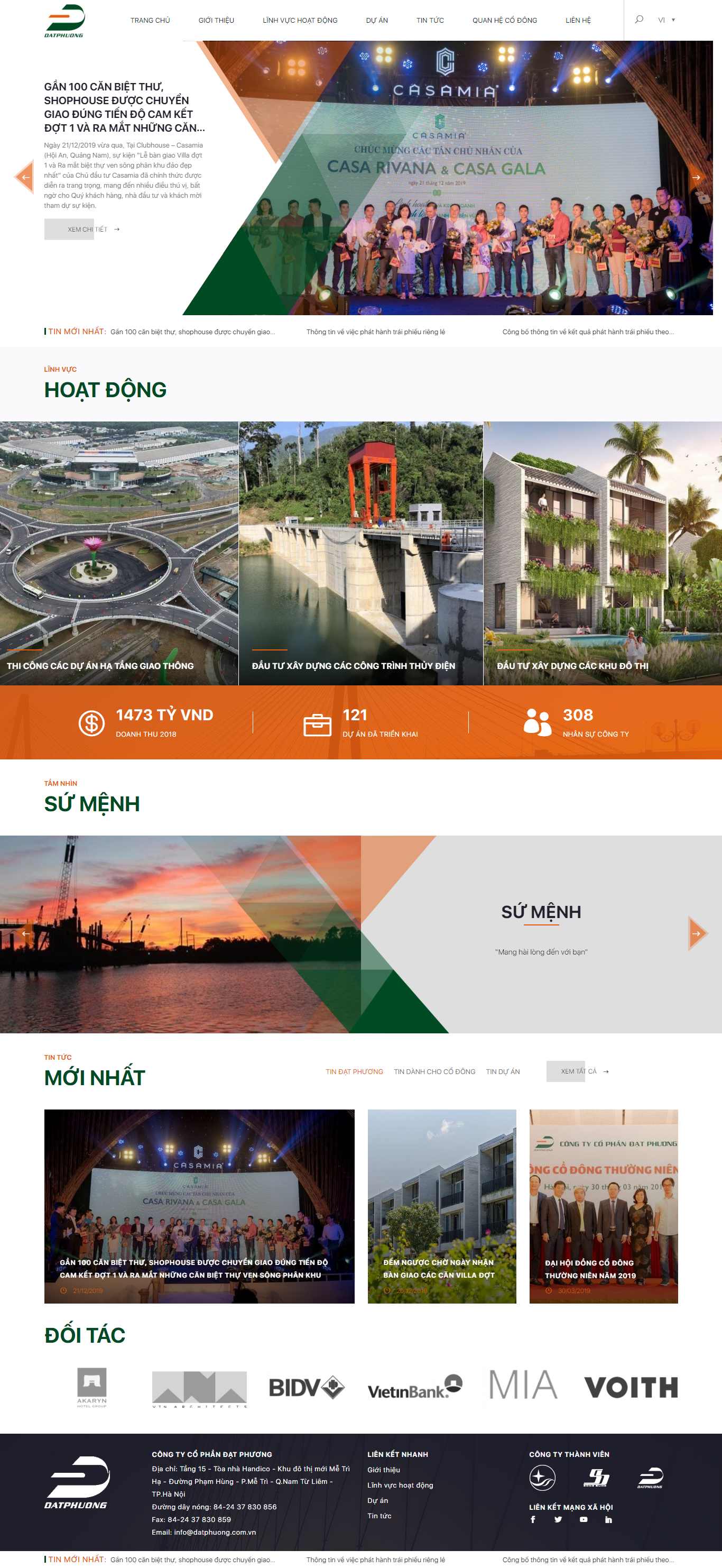 Thiết kế Web công ty CP - datphuong.com.vn