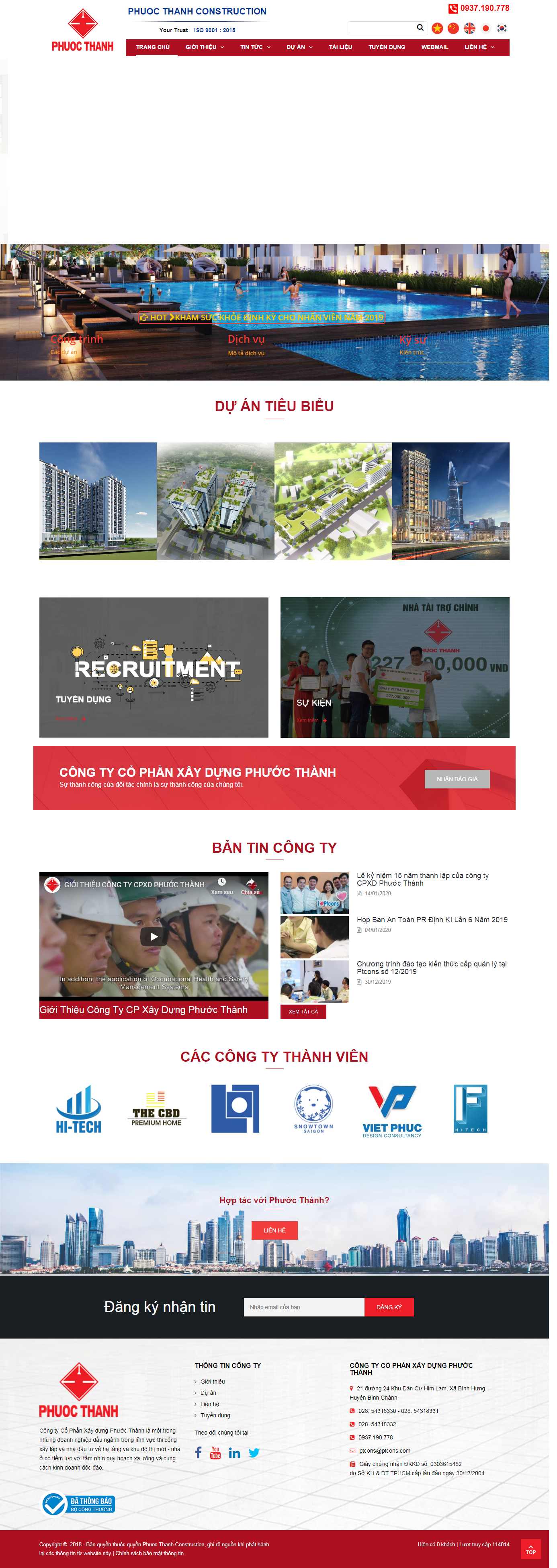 Thiết kế Web công ty CP - ptcons.com