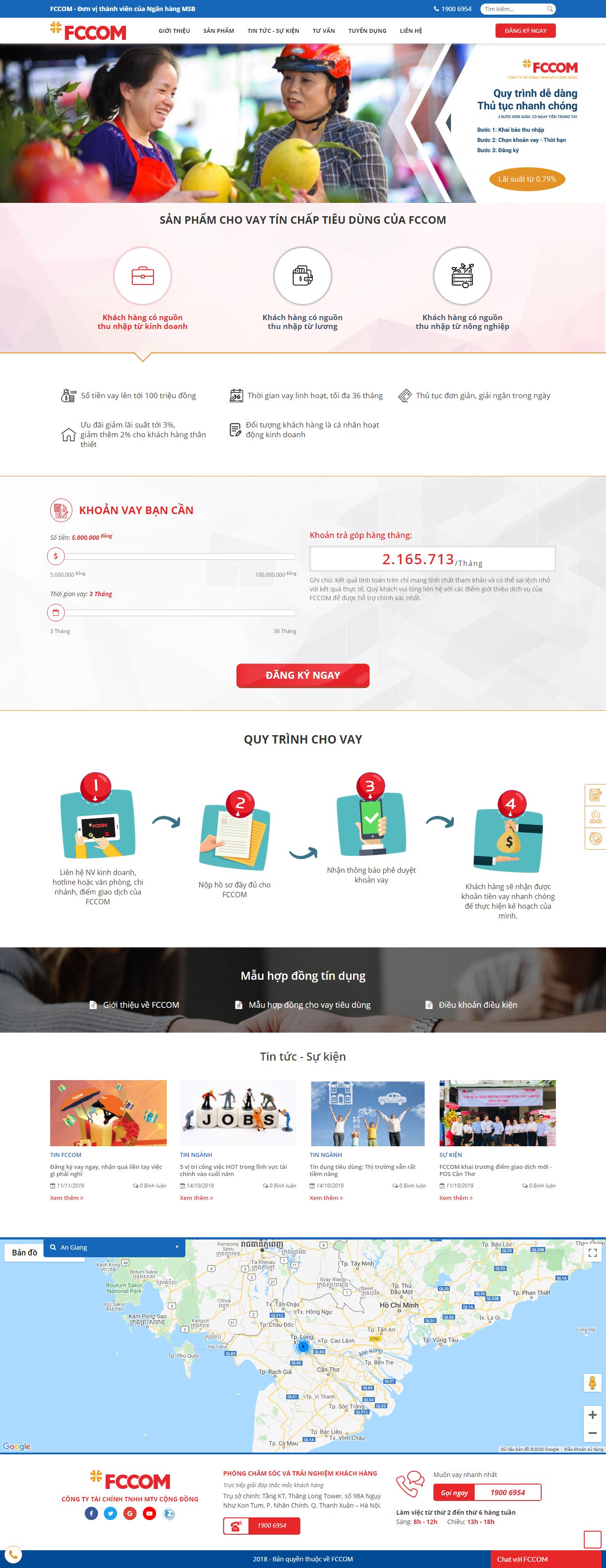 Thiết kế Web công ty tài chính - fccom.com.vn