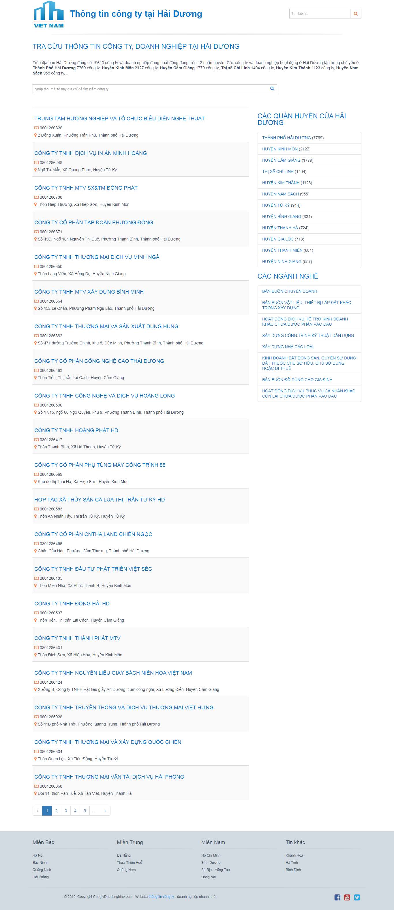 Thiết kế Web khu chế xuất - hai-duong.congtydoanhnghiep.com