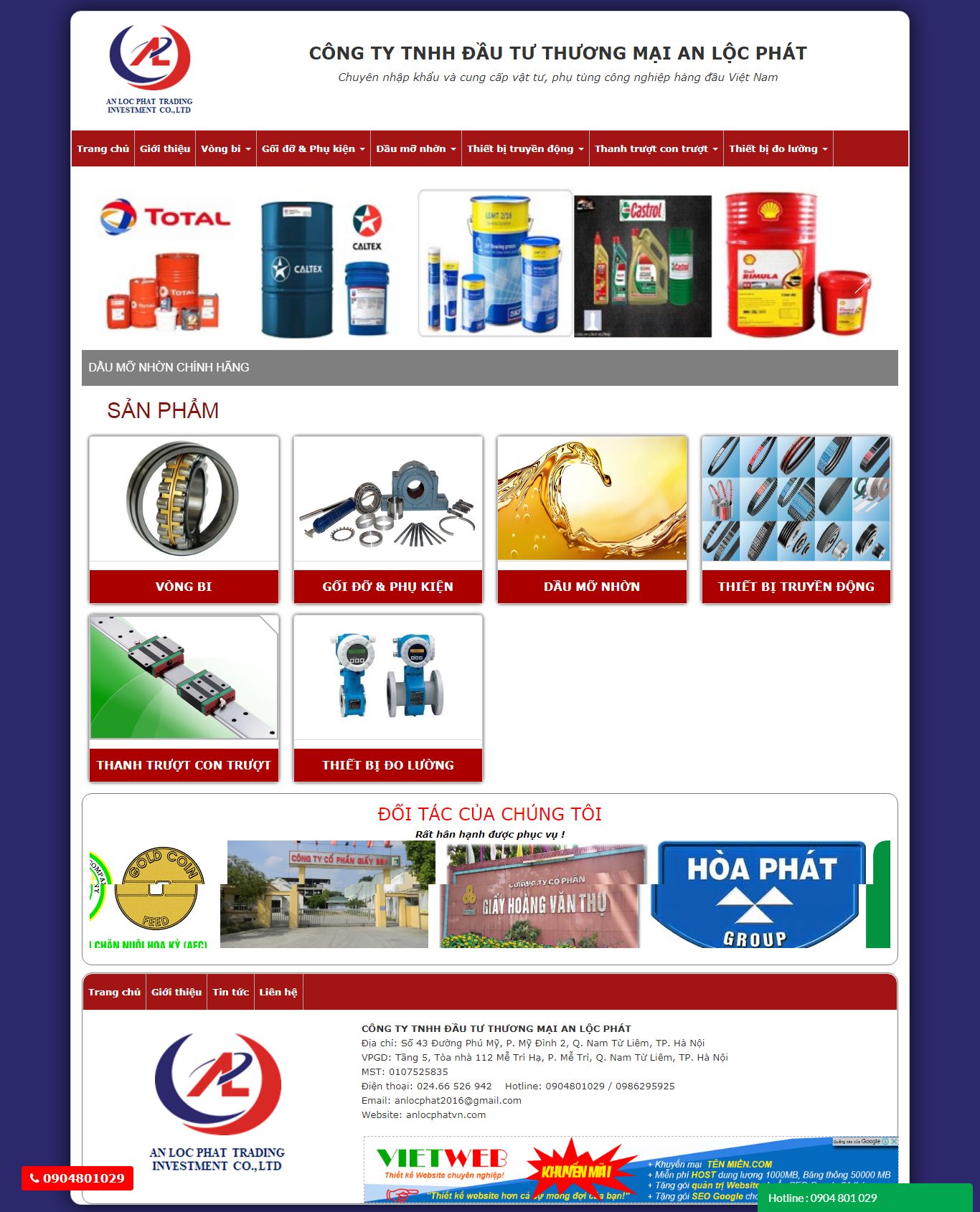 Thiết kế Web mới - anlocphatvn.com