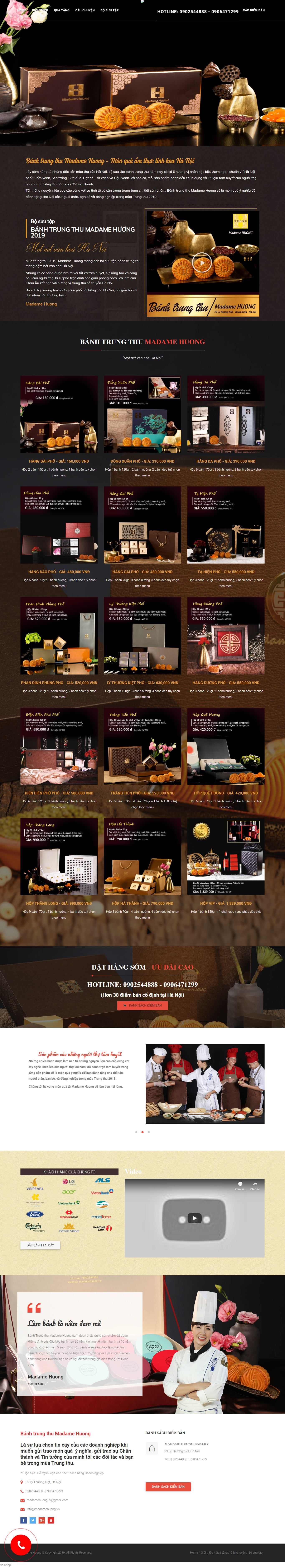 Thiết kế Web mới - banhtrungthumadamehuong.com.vn