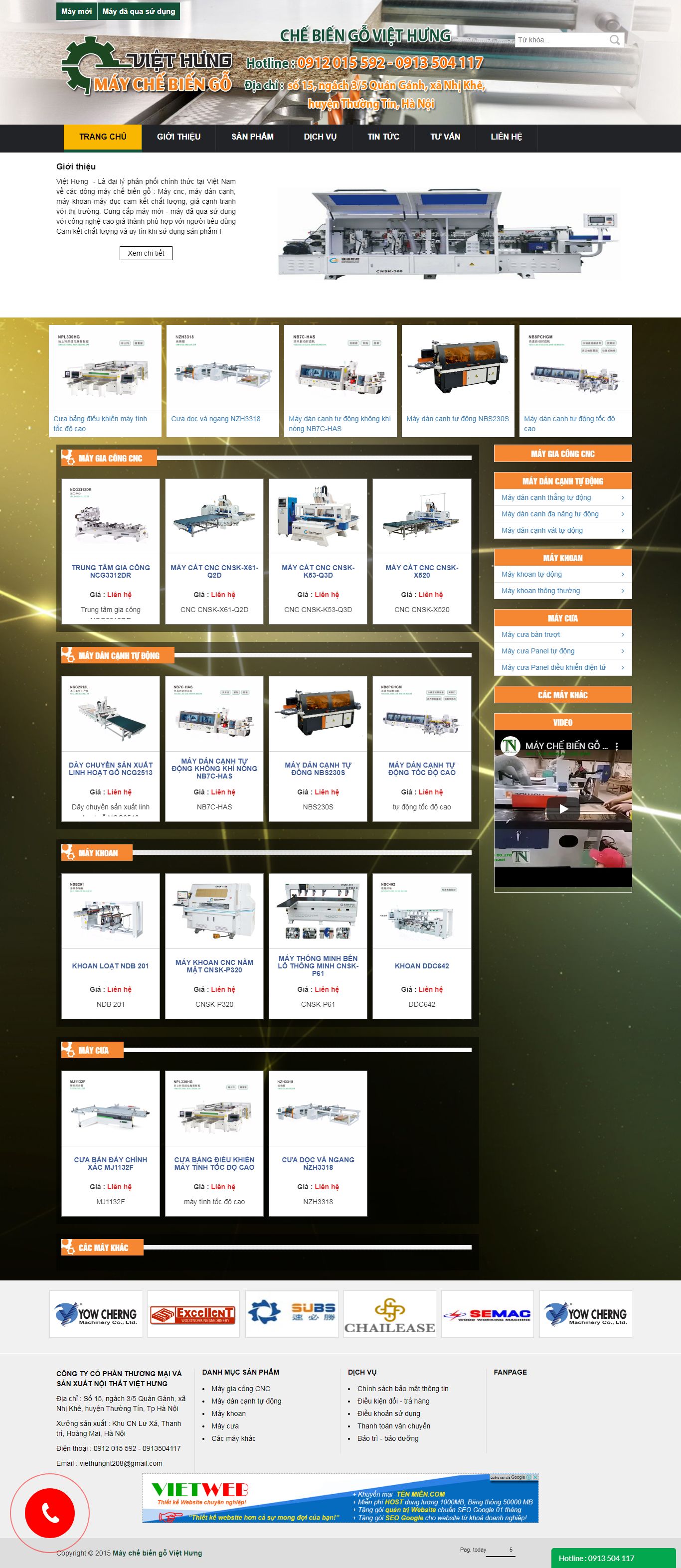 Thiết kế Web mới - maychebiengoviethung.vn