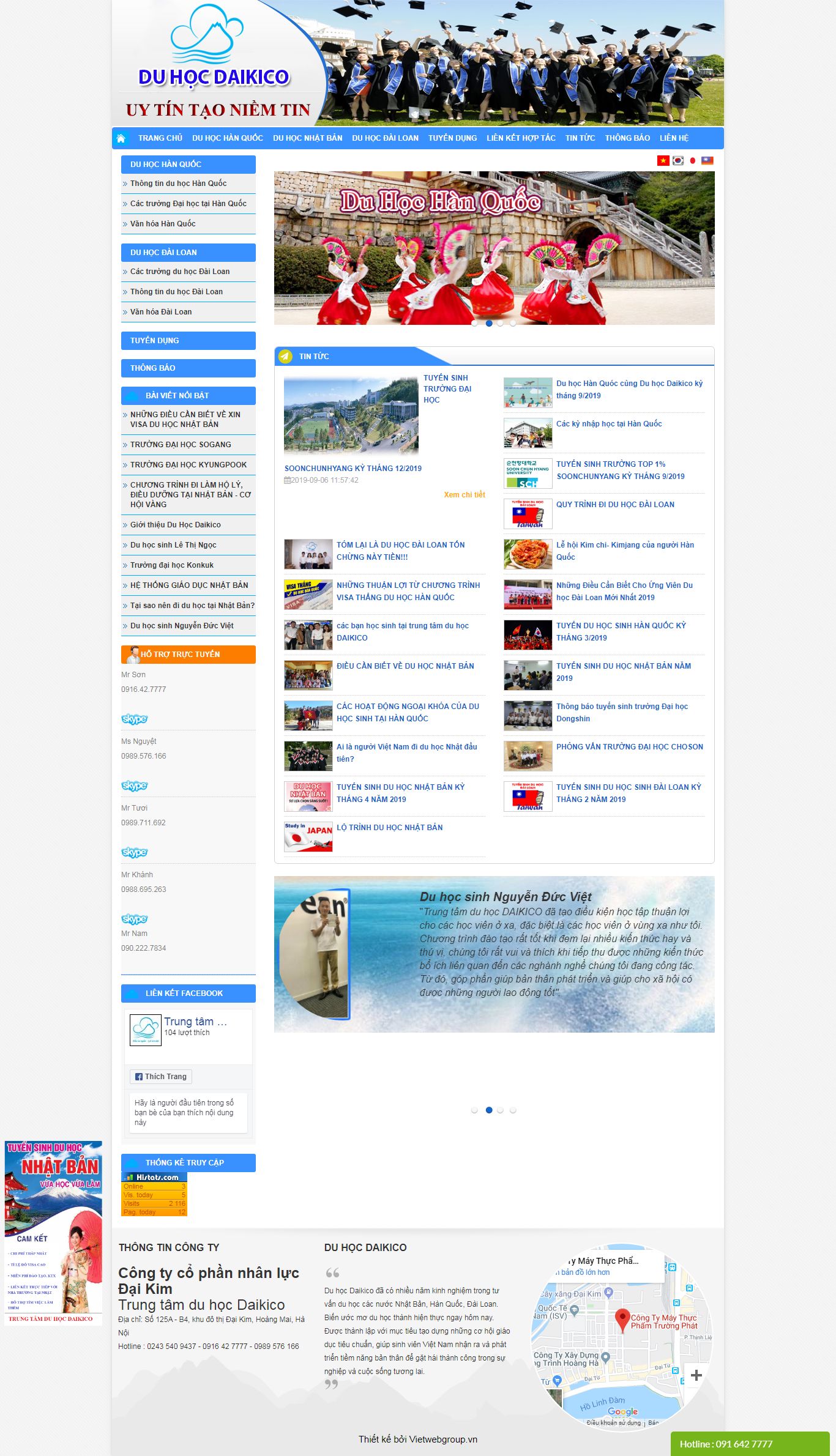 Thiết kế Web mới - daikico.com.vn