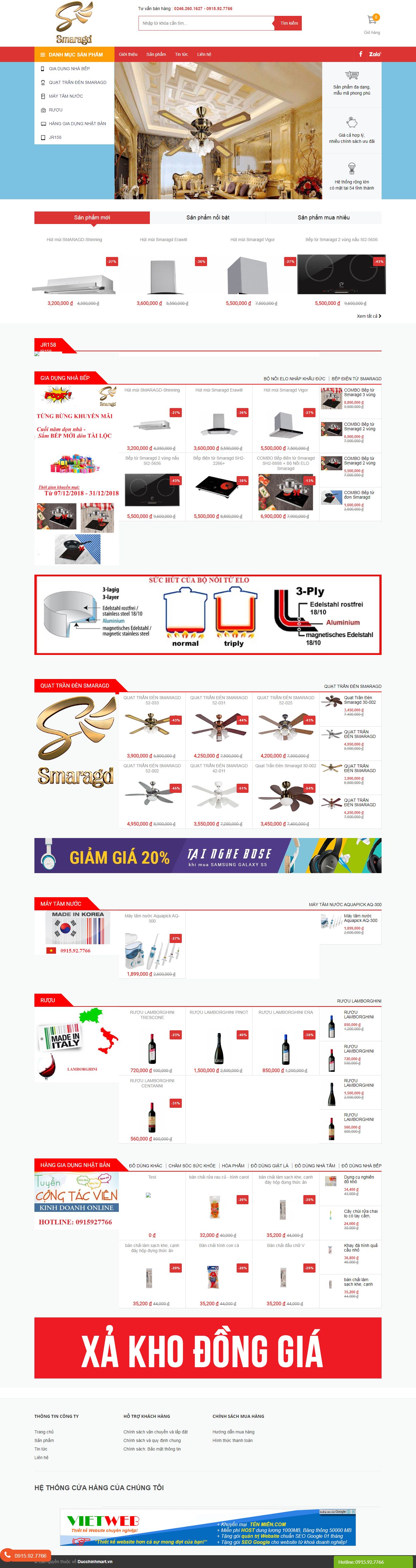 Thiết kế Web mới - ducchinhmart.vn
