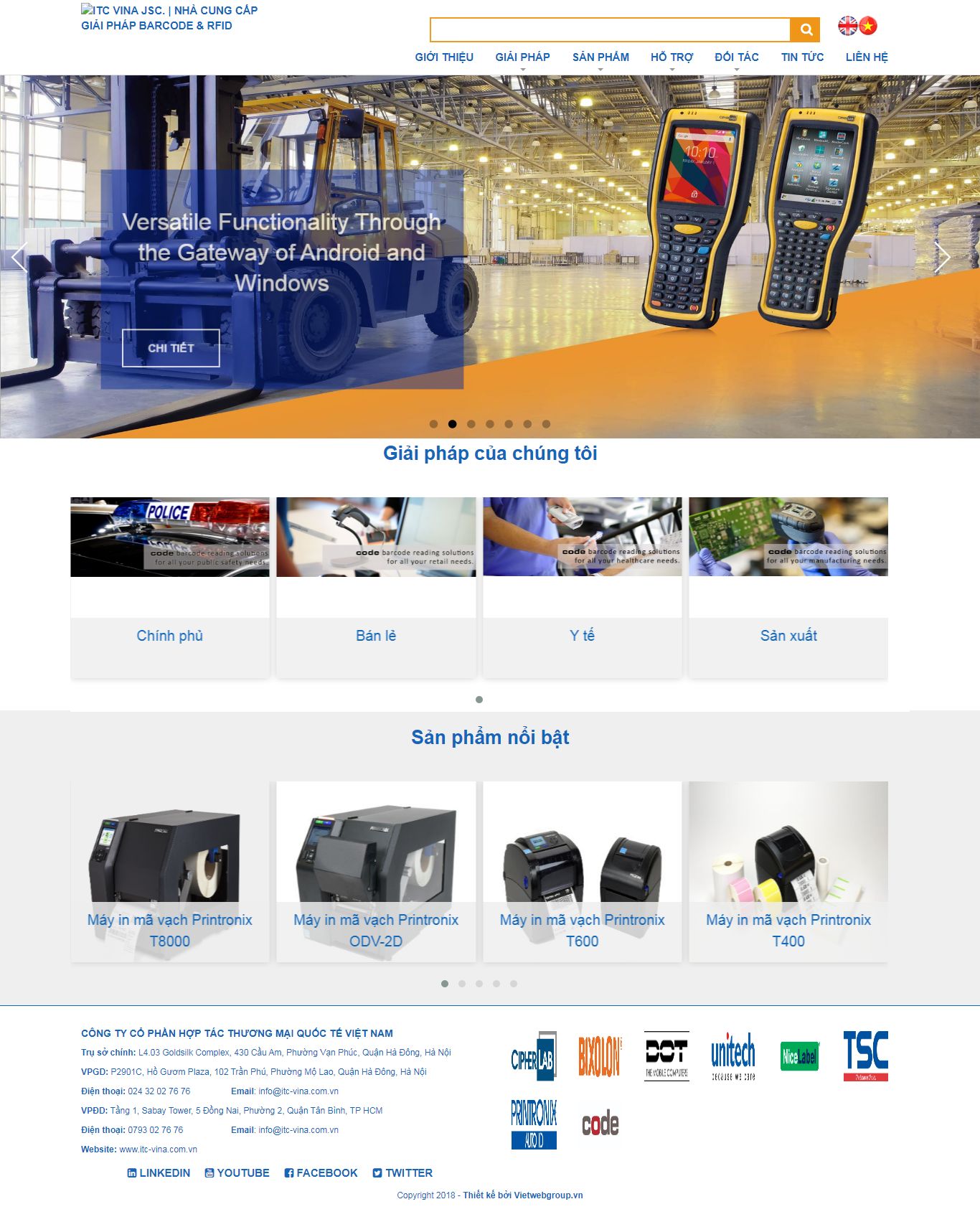 Thiết kế Web mới - itc-vina.com.vn