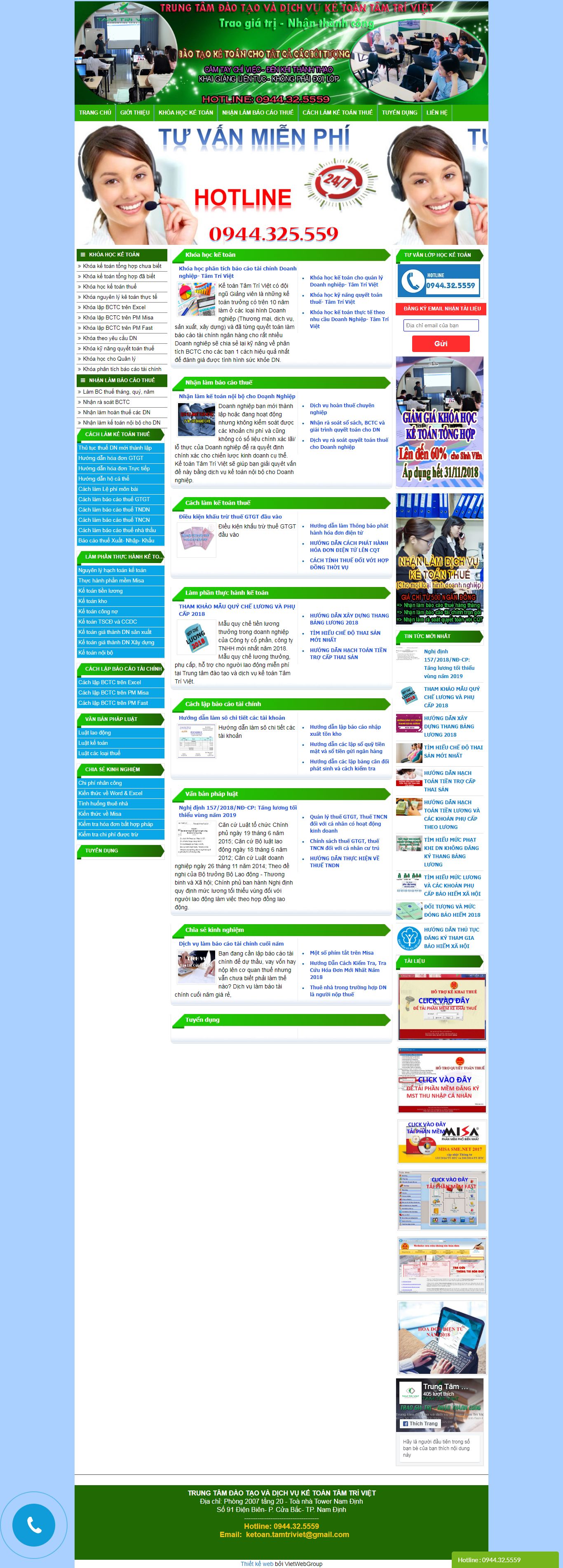 Thiết kế Web mới - ketoantamtriviet.com