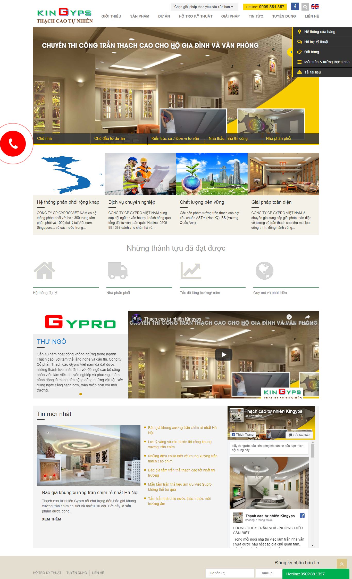 Thiết kế Web mới - thachcaotunhien.com