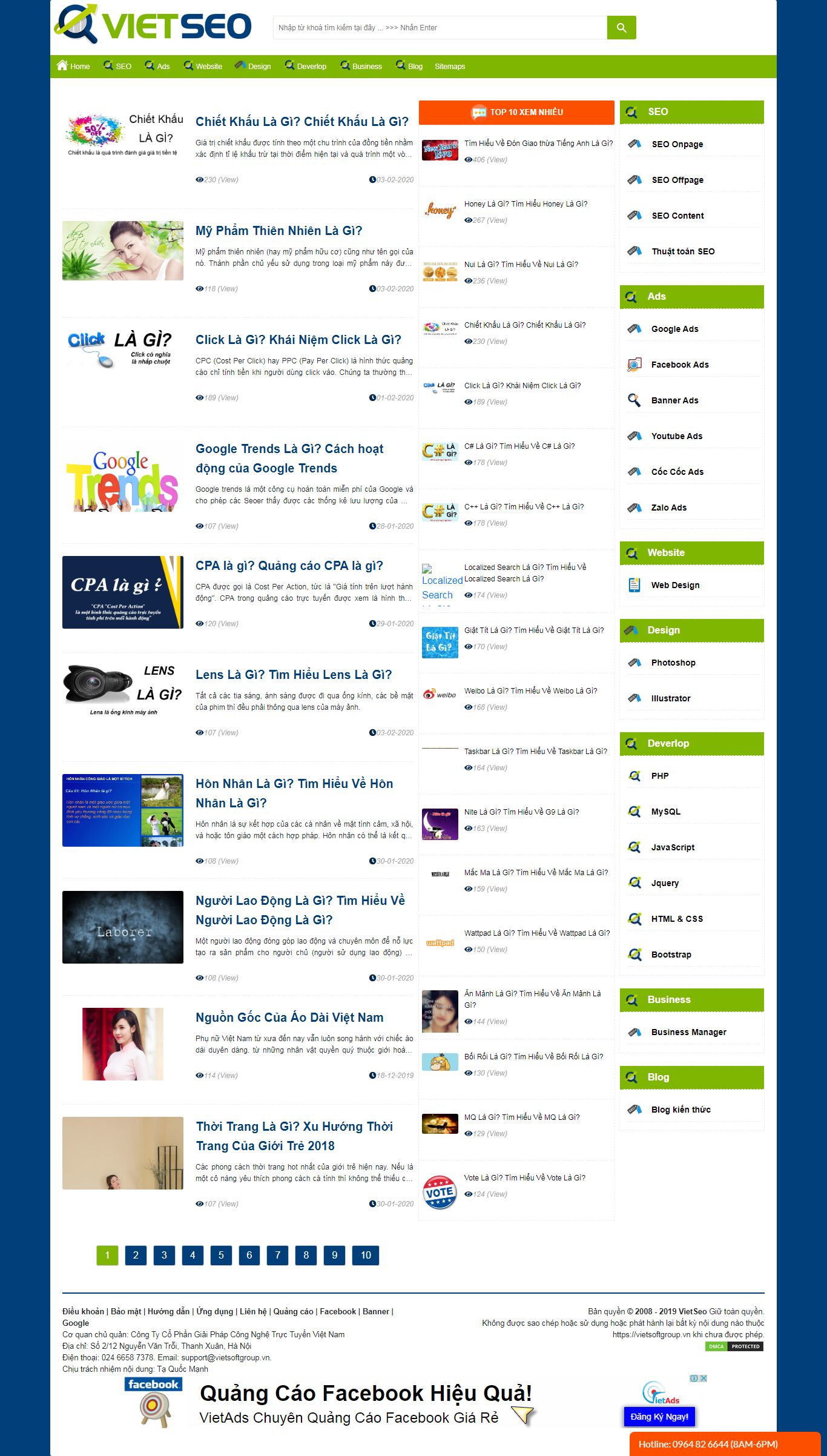Thiết kế Web mới - vietseogroup.vn