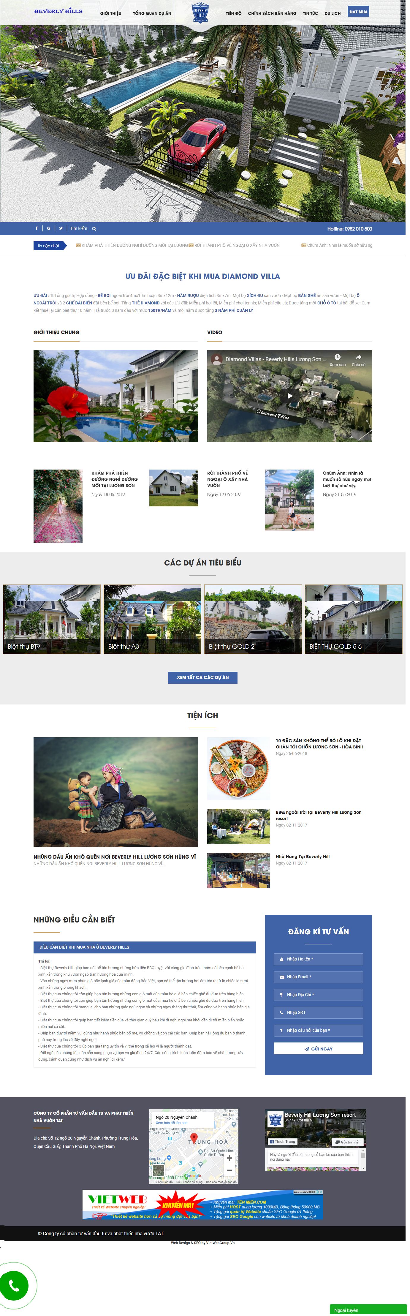 Thiết kế Web mới - beverlyhills.vn