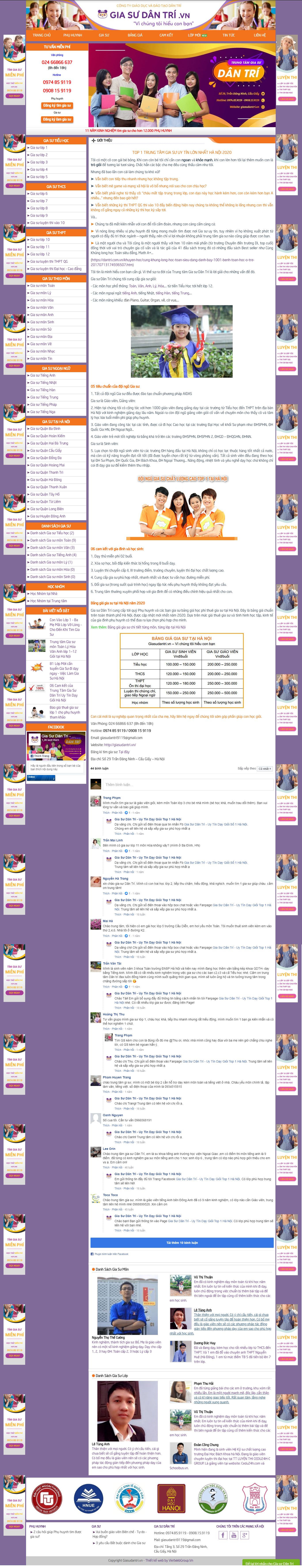 Thiết kế Web mới - giasudantri.vn