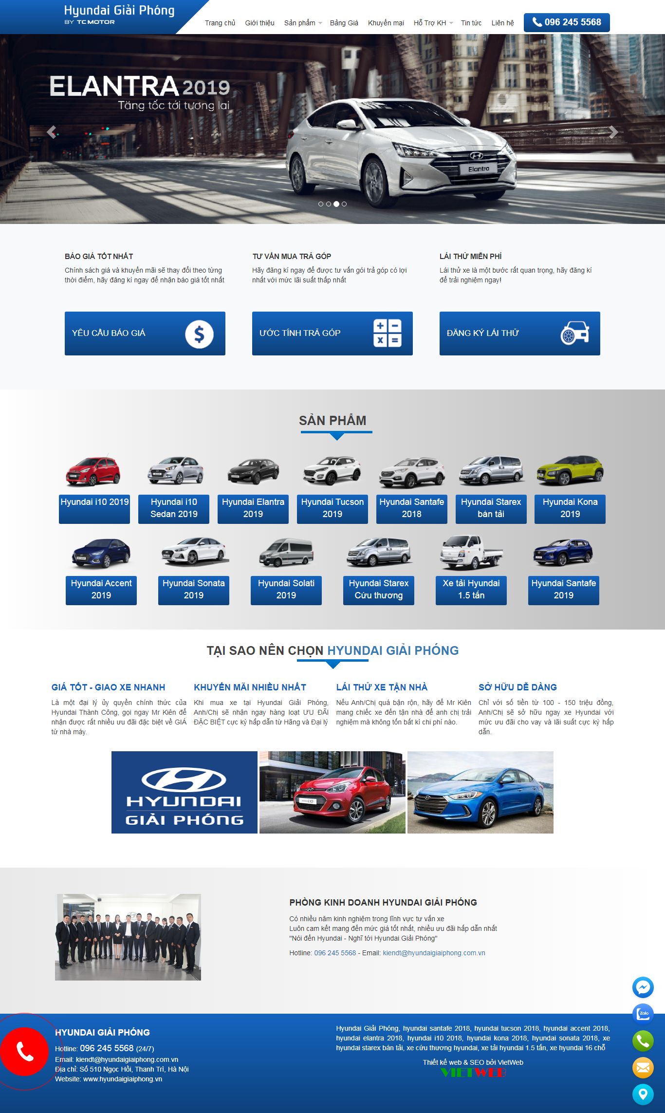 Thiết kế Web mới - hyundaigiaiphong.vn